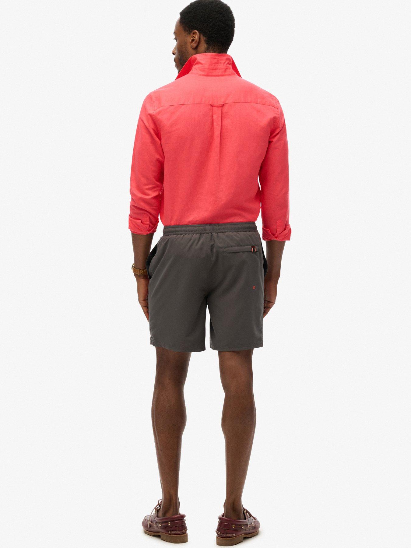 Image 4 of 6 of Superdry Sport Graphic 17 Swim Shorts - Grey