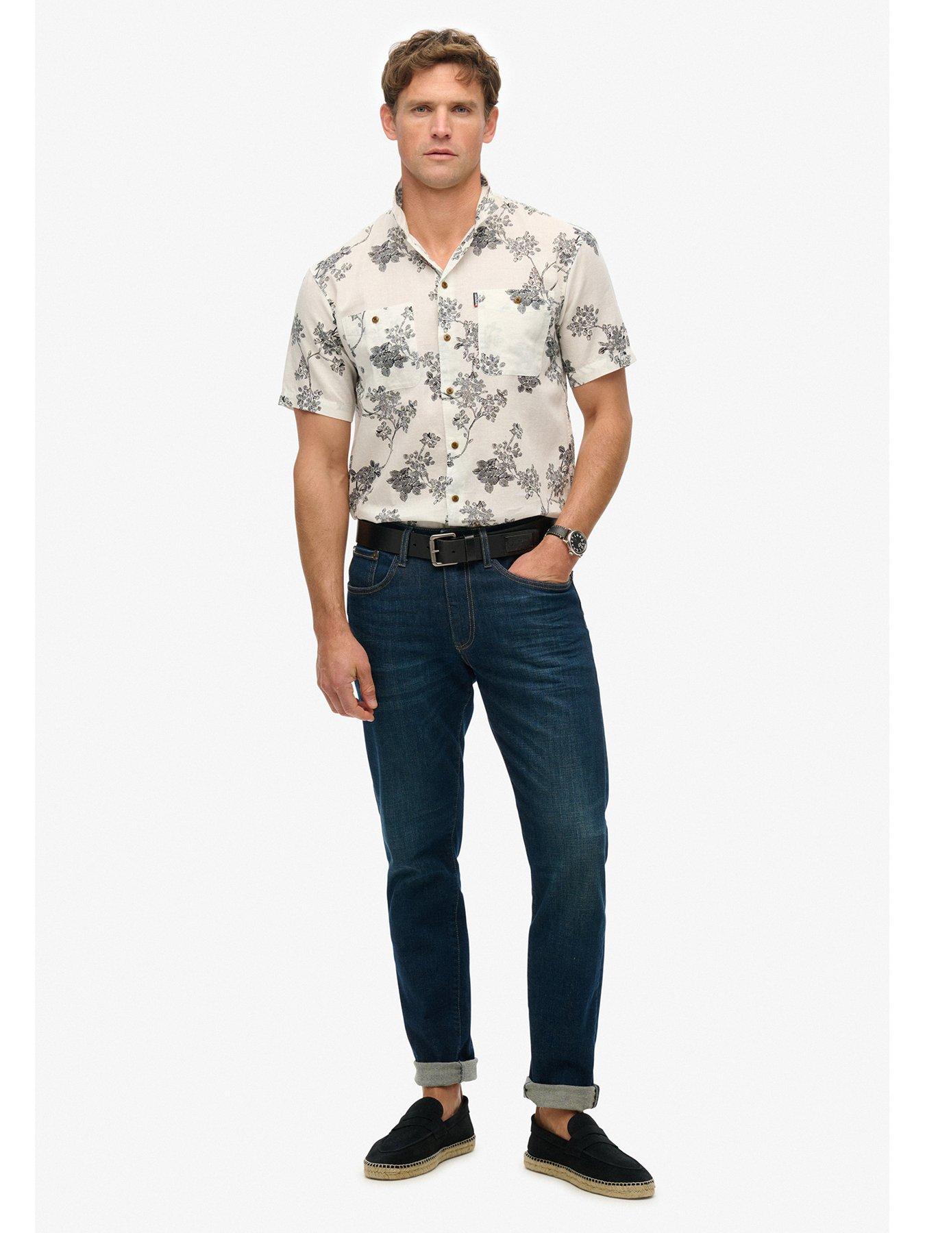 Image 3 of 5 of Superdry Shorts Sleeve Beach Shirt - Multi