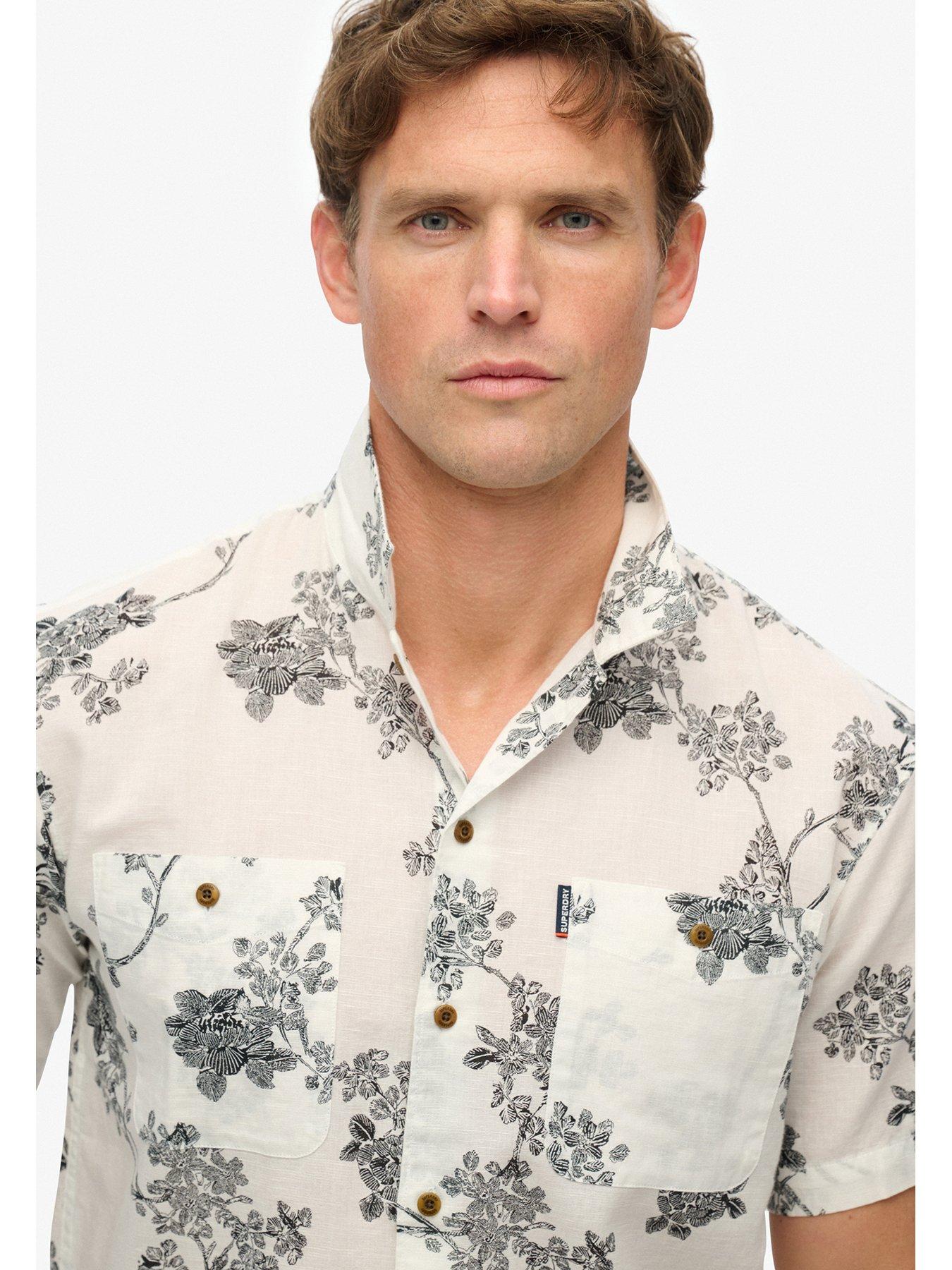 Image 4 of 5 of Superdry Shorts Sleeve Beach Shirt - Multi