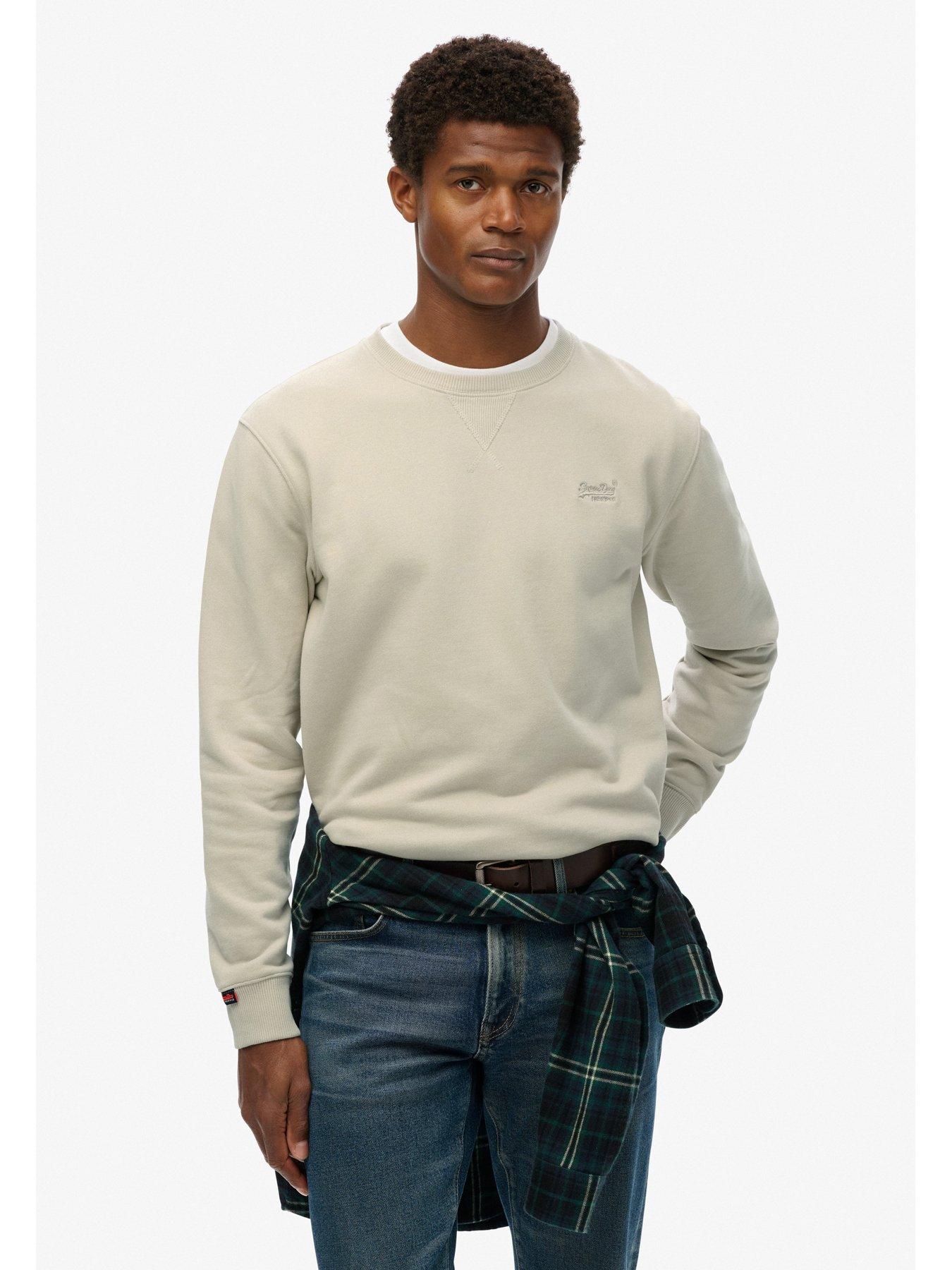 Superdry Essential Logo Crew Sweat - Beige