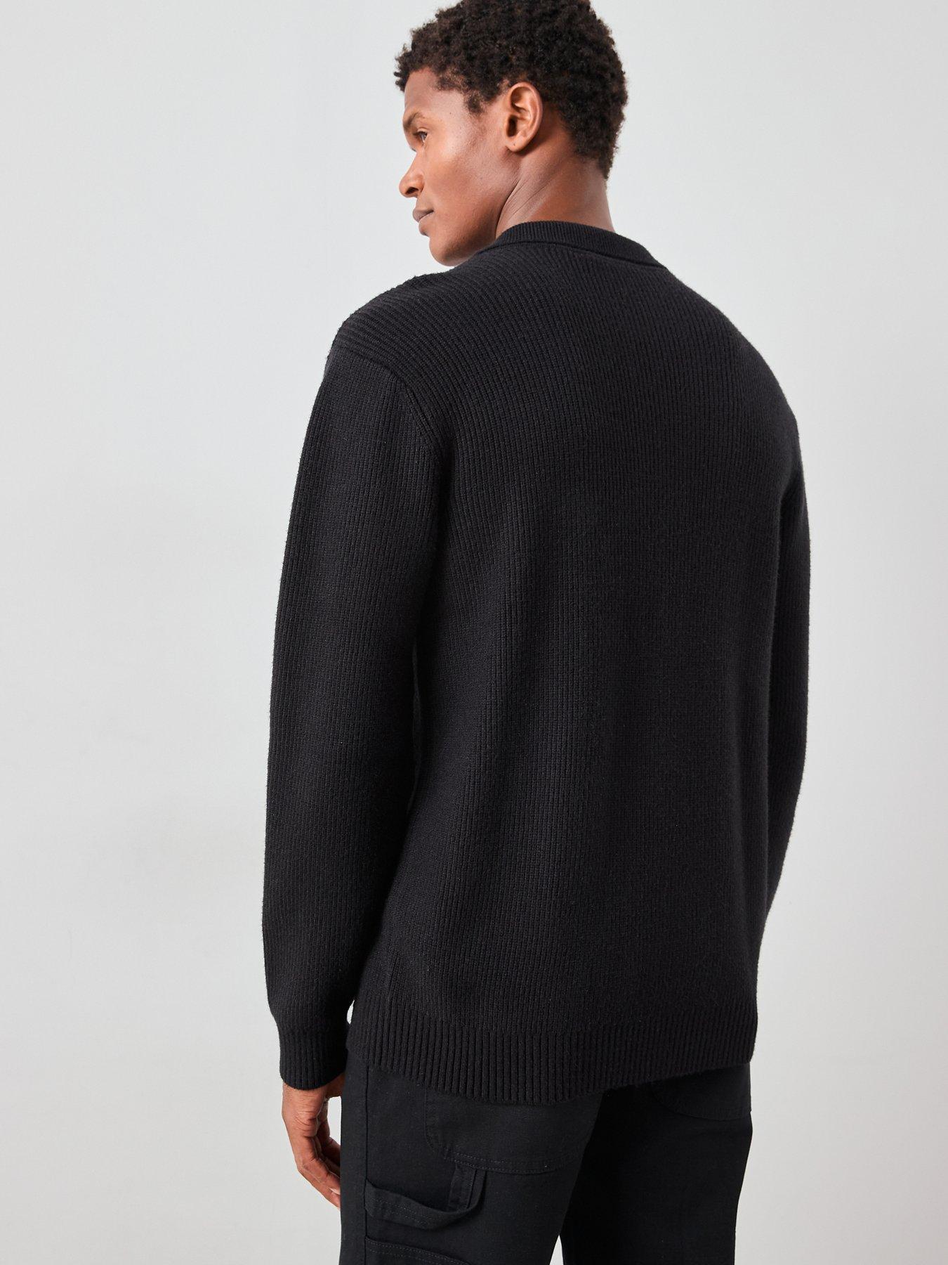 the-very-collection-chunky-super-soft-knitted-polo-blackstillFront