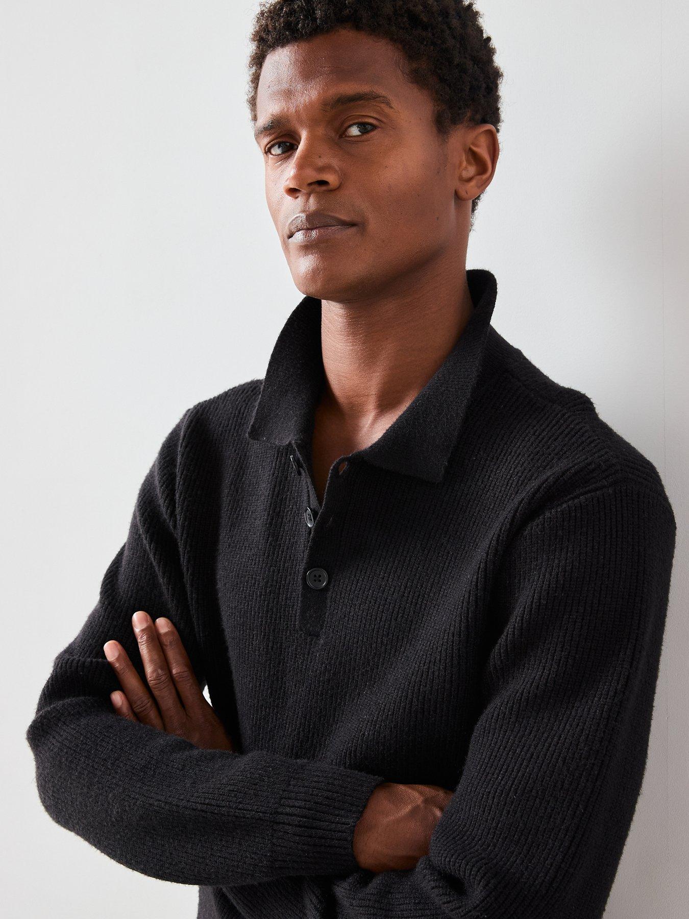 the-very-collection-chunky-super-soft-knitted-polo-blackdetail