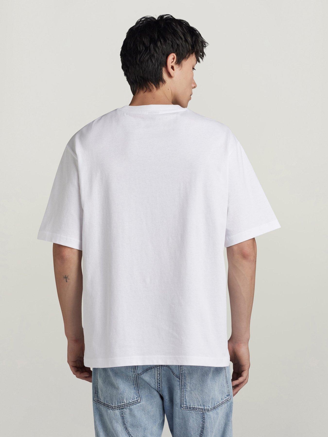Image 2 of 5 of G-Star RAW G Star Centre Chest Relaxed Fit T-Shirt - White