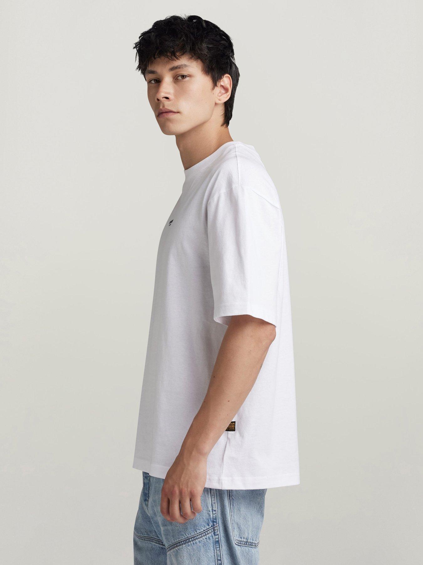 Image 3 of 5 of G-Star RAW G Star Centre Chest Relaxed Fit T-Shirt - White