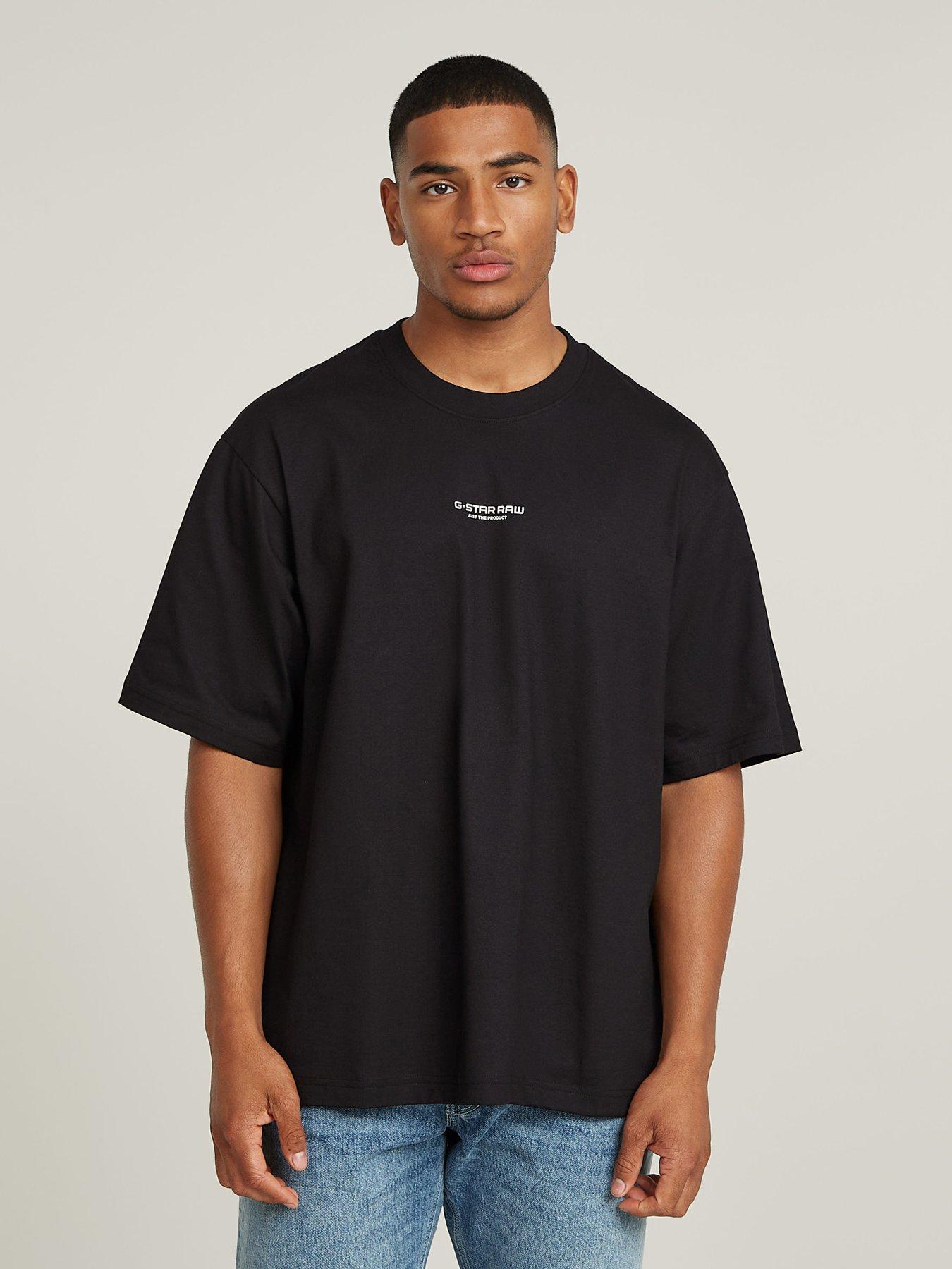 Image 1 of 5 of G-Star RAW G Star Centre Chest Relaxed Fit T-Shirt - Black