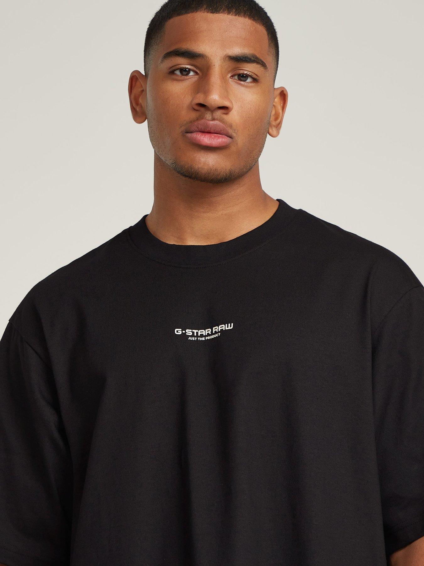 Image 3 of 5 of G-Star RAW G Star Centre Chest Relaxed Fit T-Shirt - Black
