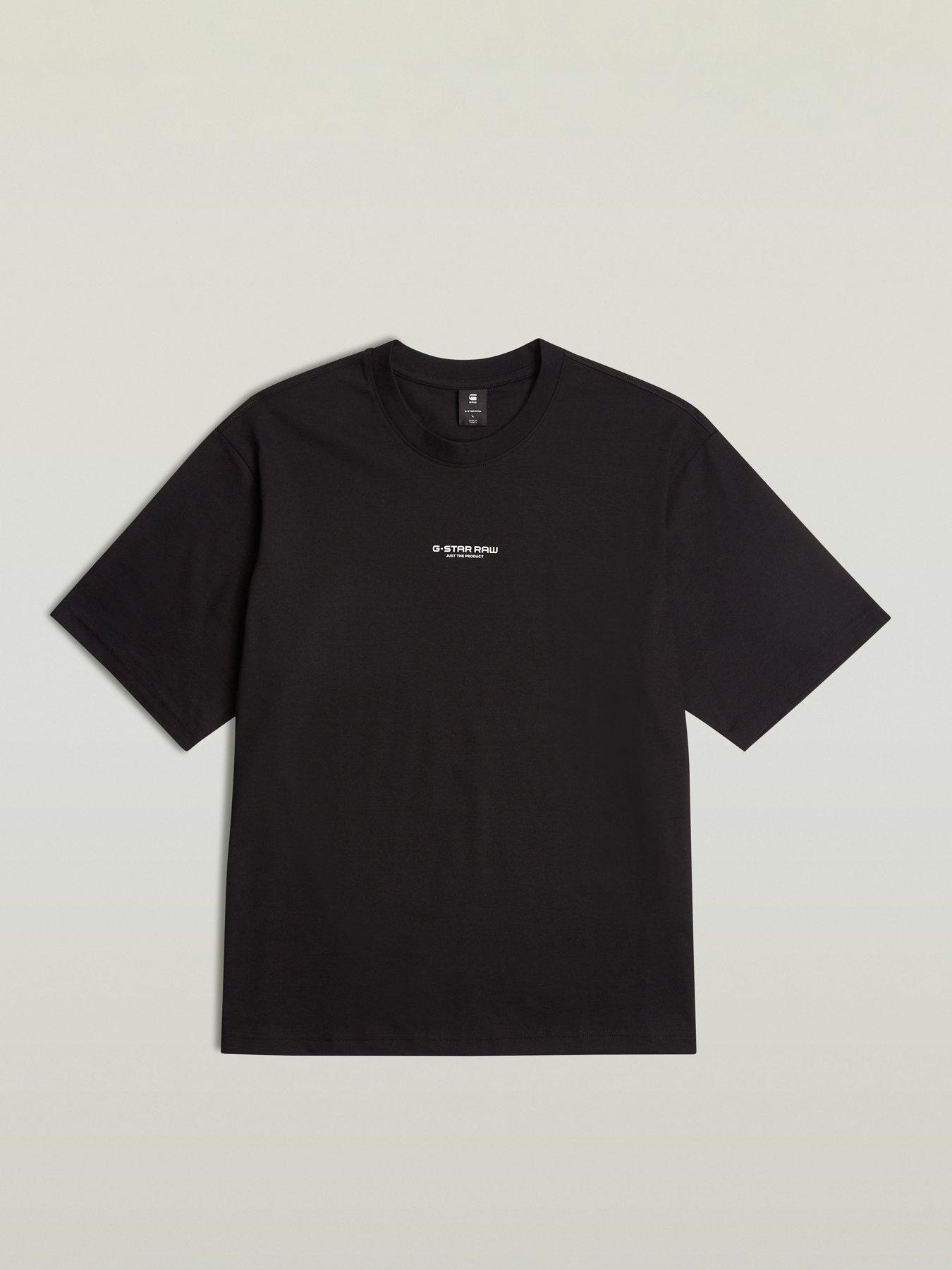 Image 4 of 5 of G-Star RAW G Star Centre Chest Relaxed Fit T-Shirt - Black