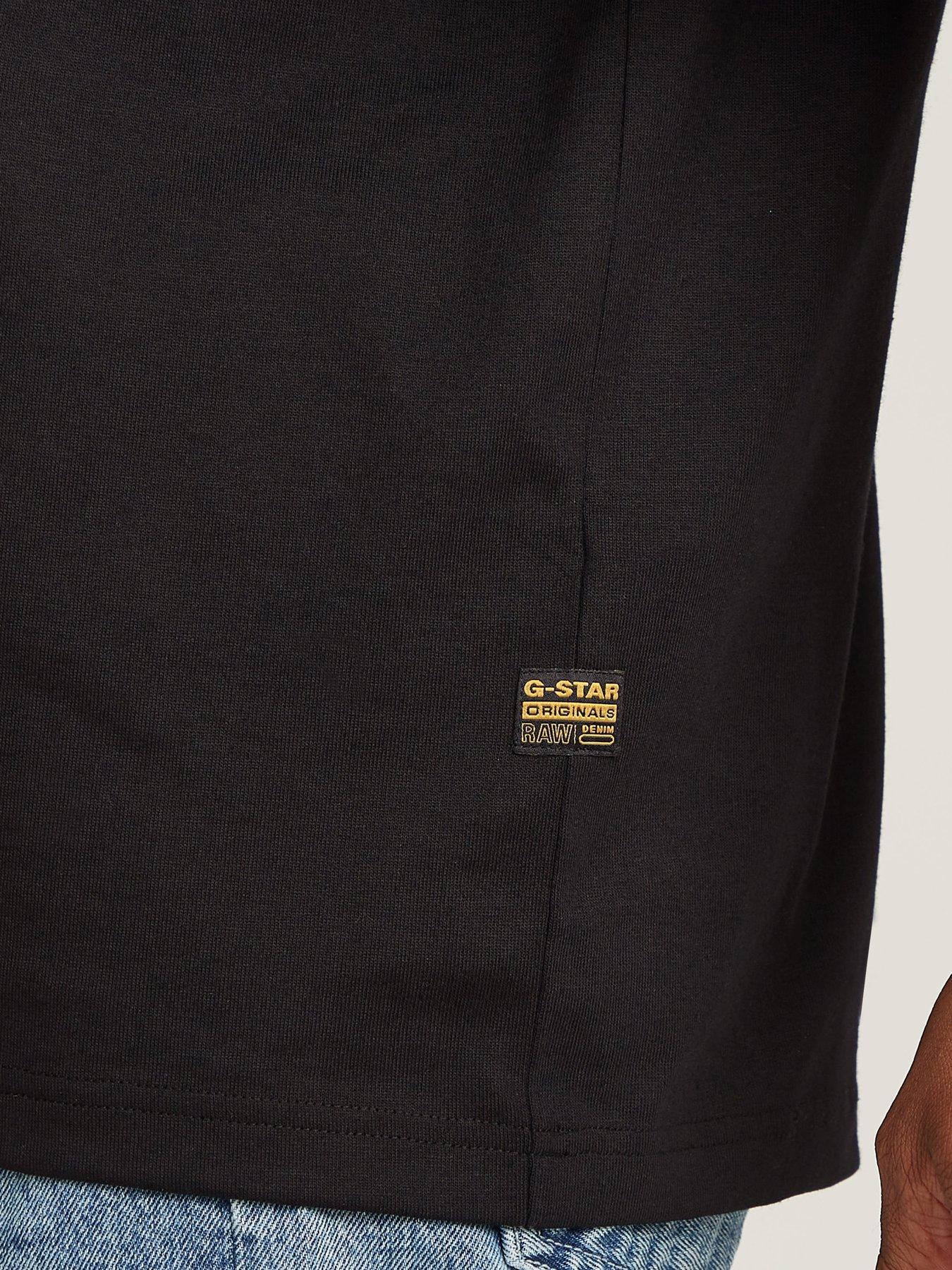 Image 5 of 5 of G-Star RAW G Star Centre Chest Relaxed Fit T-Shirt - Black