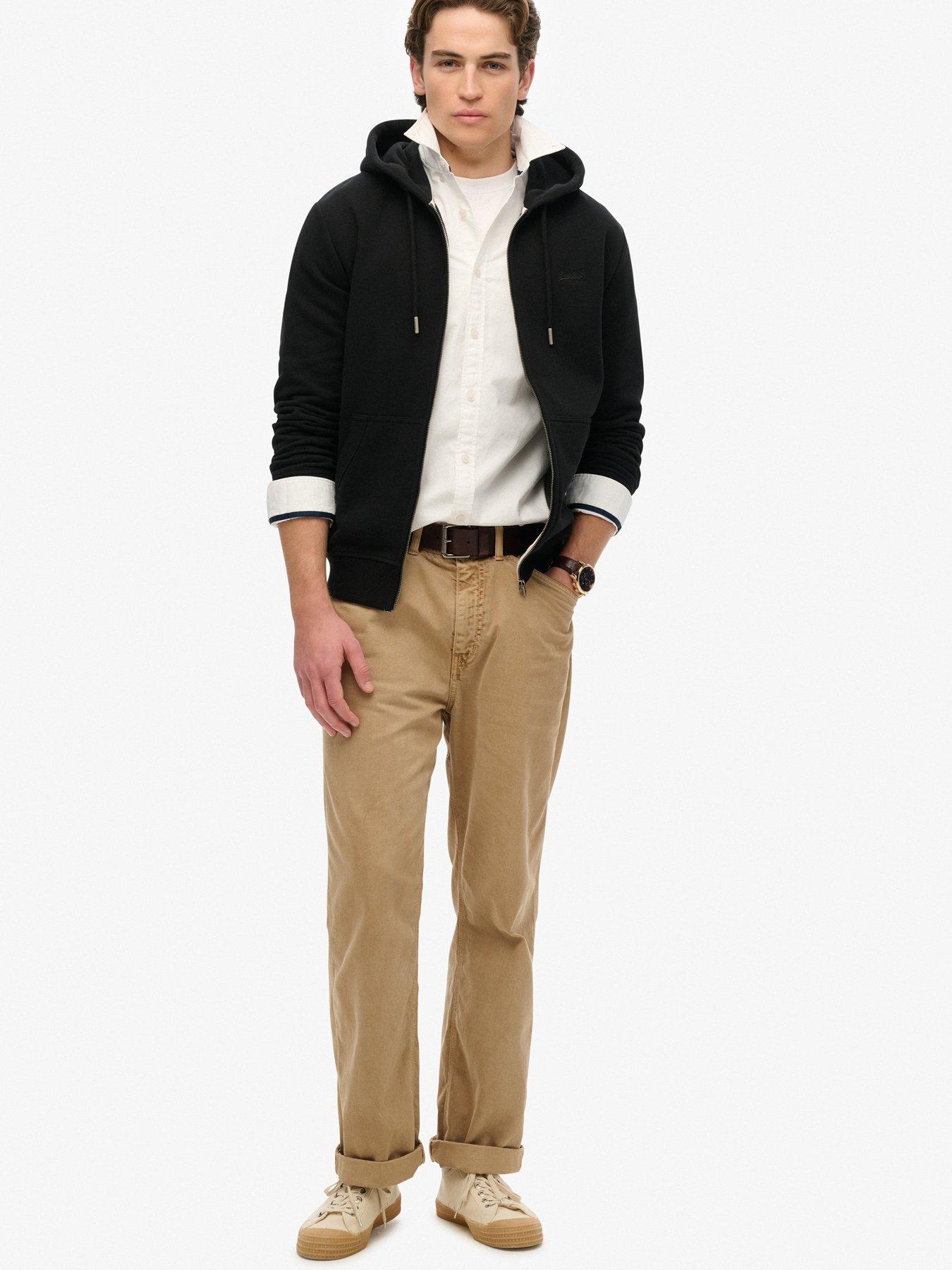 Image 3 of 6 of Superdry Essential Logo Zip Hoodie - Black