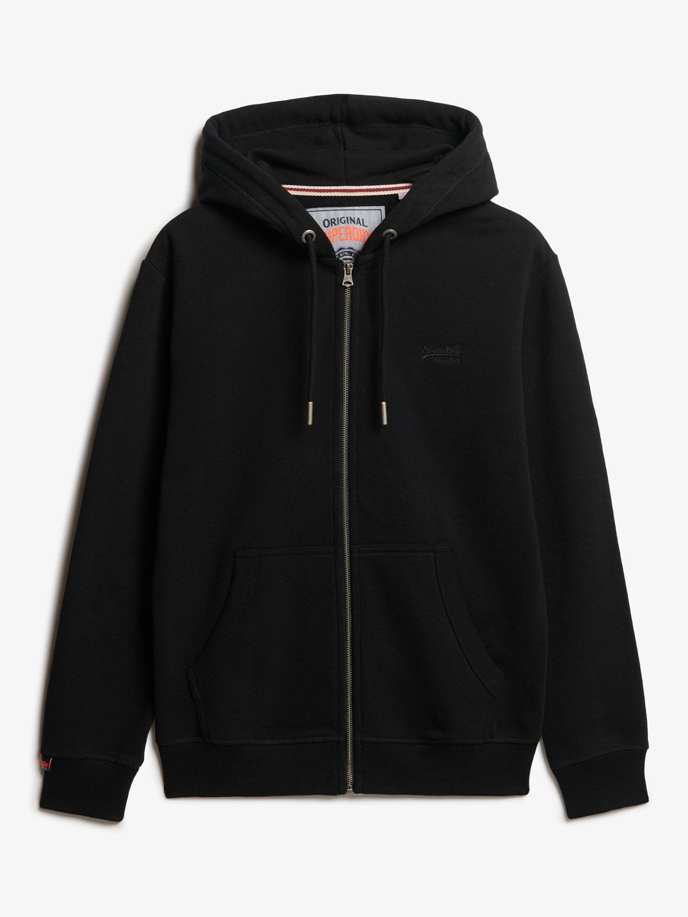 Image 6 of 6 of Superdry Essential Logo Zip Hoodie - Black