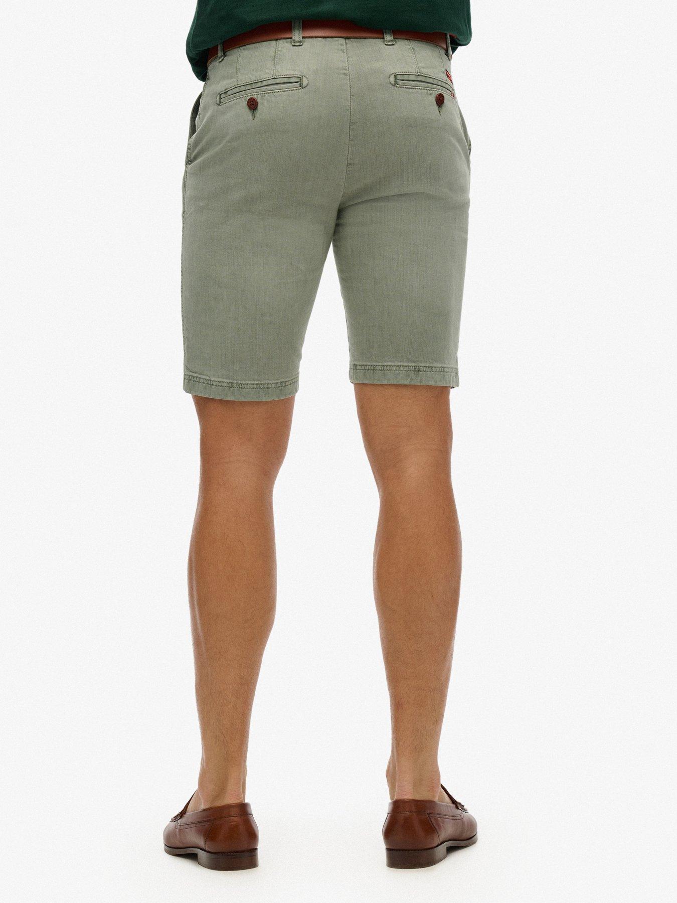 Image 2 of 5 of Superdry Officer Chino Shorts - Green