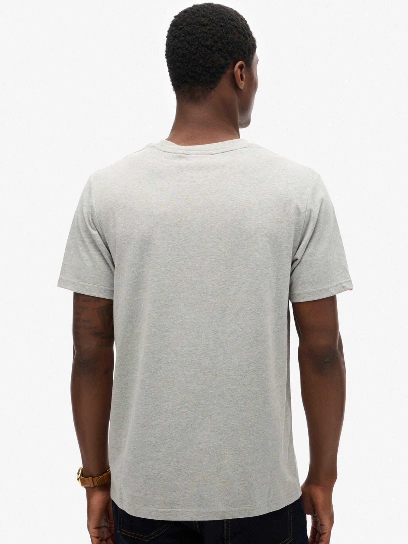 Image 2 of 6 of Superdry VL Heritage Relaxed T-Shirt - Grey