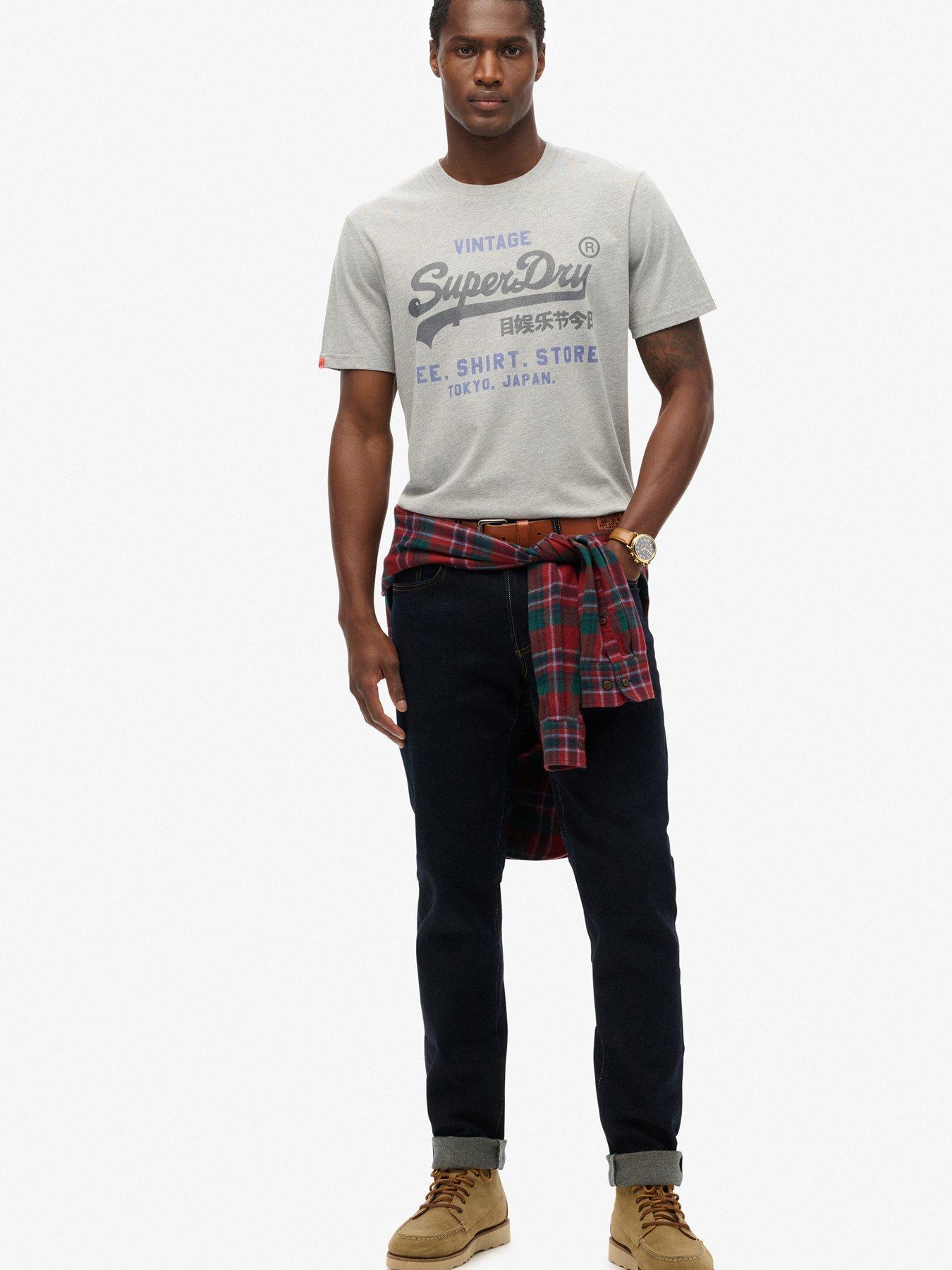 Image 3 of 6 of Superdry VL Heritage Relaxed T-Shirt - Grey