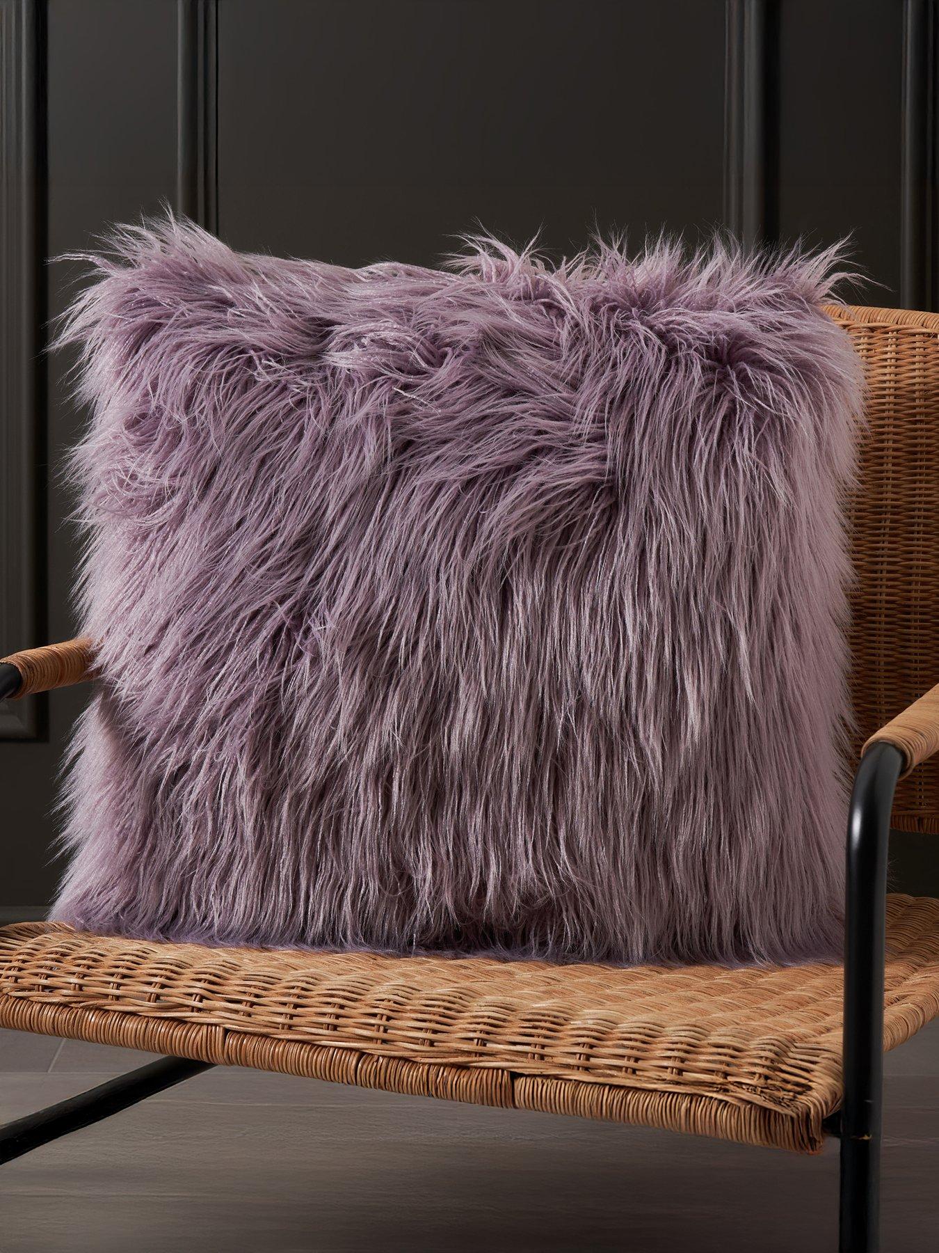 Image 1 of 7 of The Very Collection Faux Mongolian Cushion