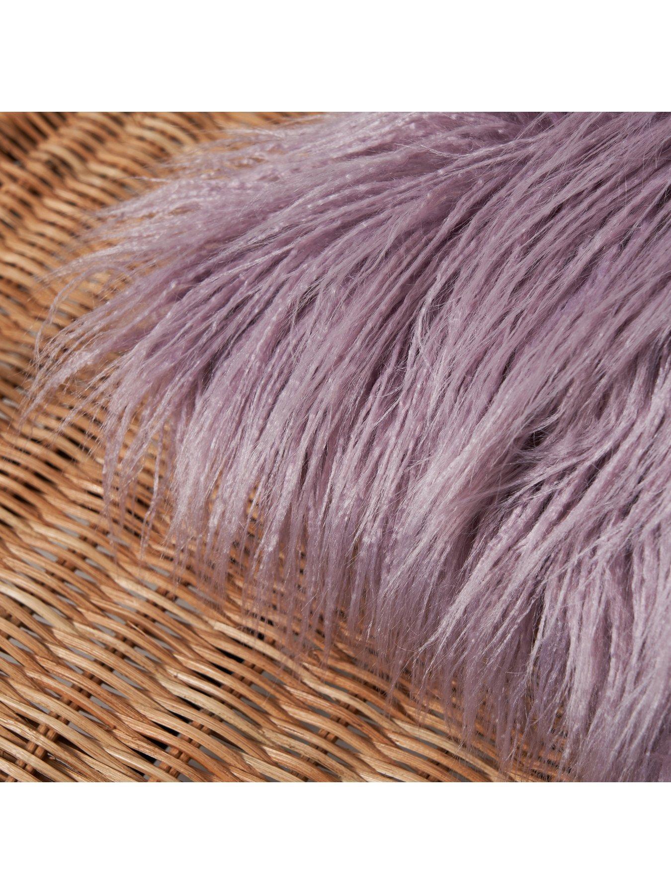 Image 4 of 7 of The Very Collection Faux Mongolian Cushion