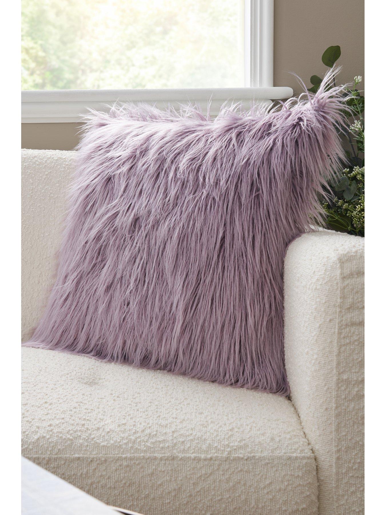 Image 6 of 7 of The Very Collection Faux Mongolian Cushion