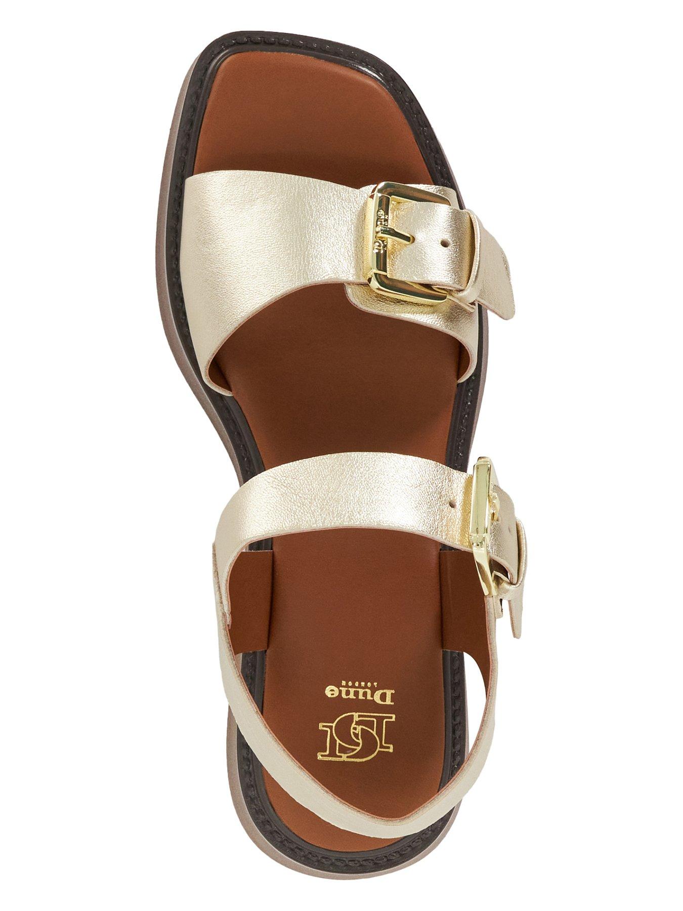 Image 4 of 5 of Dune London Luno Casual Flatform Sandals - Gold