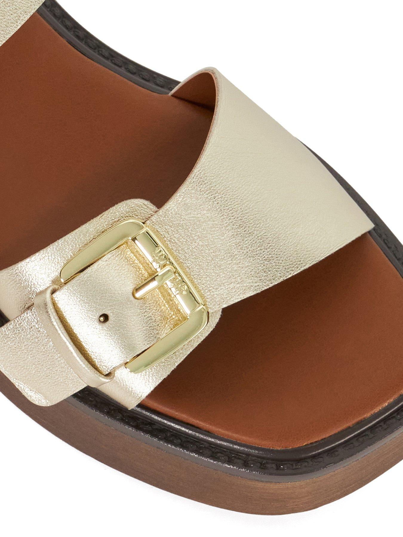Image 5 of 5 of Dune London Luno Casual Flatform Sandals - Gold