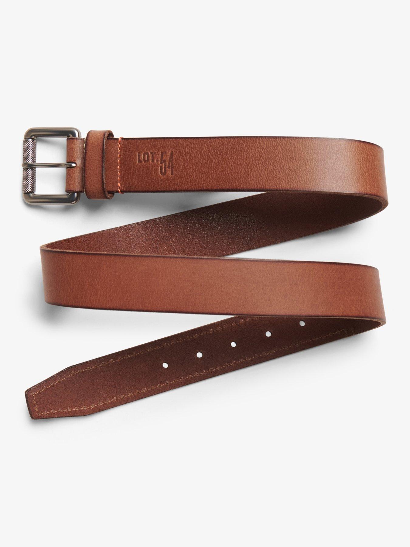 Image 2 of 4 of Superdry Superdry Badgeman Leather Belt -Brown