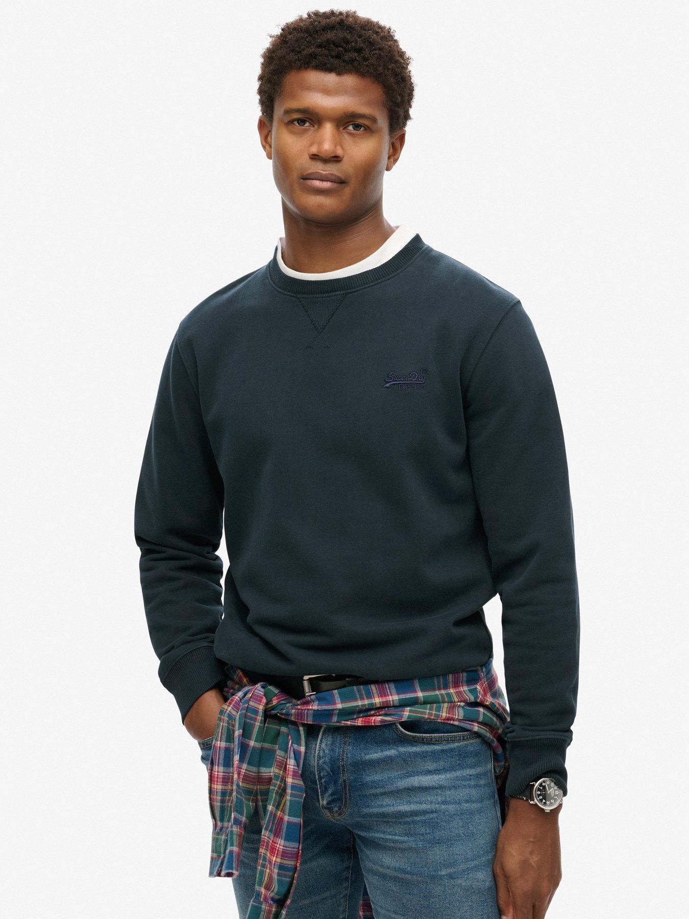 Image 1 of 5 of Superdry Essential Logo Crew Sweat - Navy
