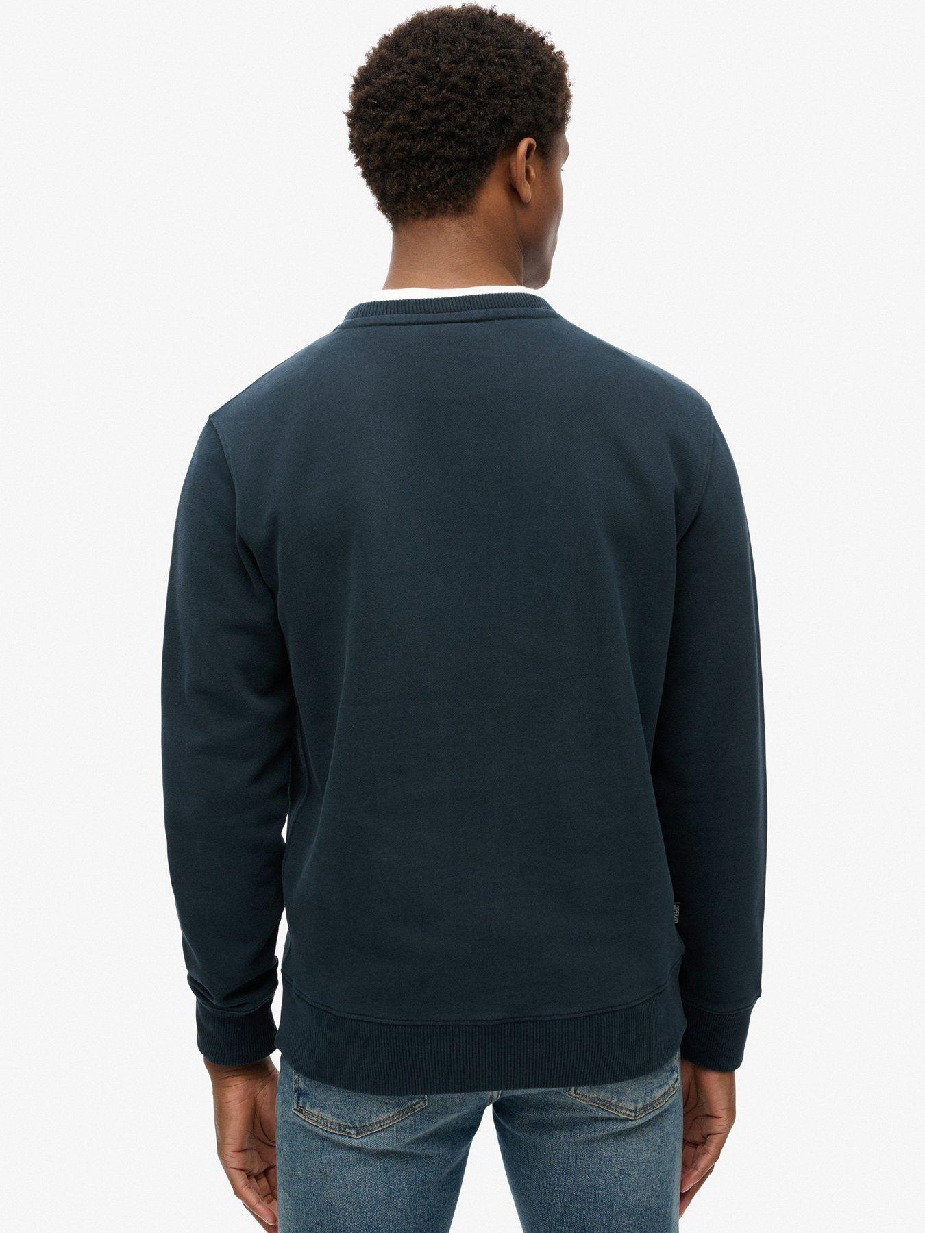 superdry-essential-logo-crew-sweat-navystillFront