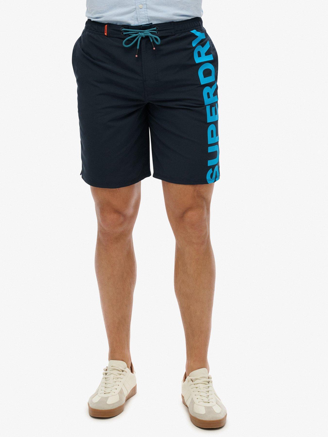 Image 1 of 5 of Superdry Classic 19 Logo Board Swim Shorts - Navy