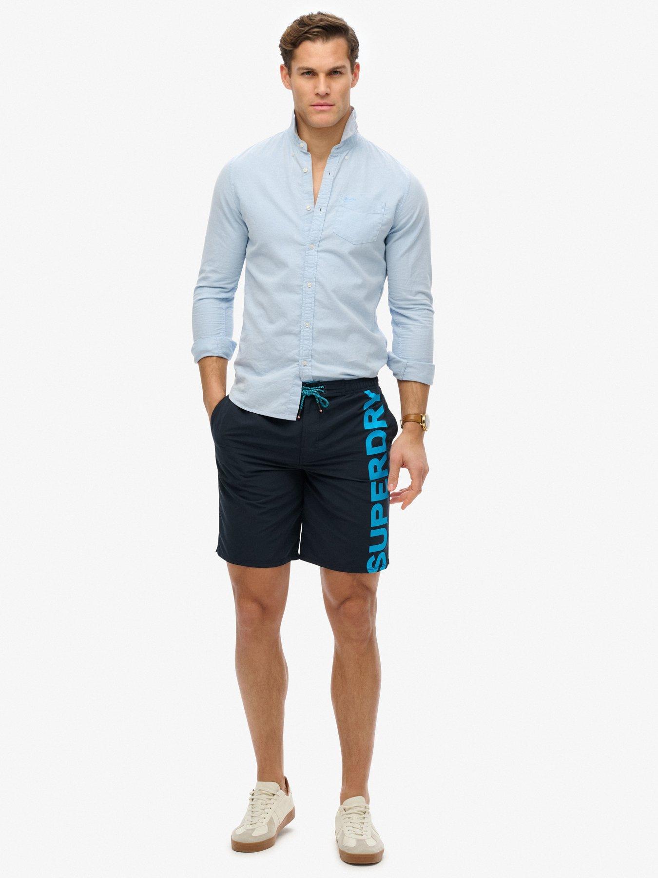 Image 3 of 5 of Superdry Classic 19 Logo Board Swim Shorts - Navy