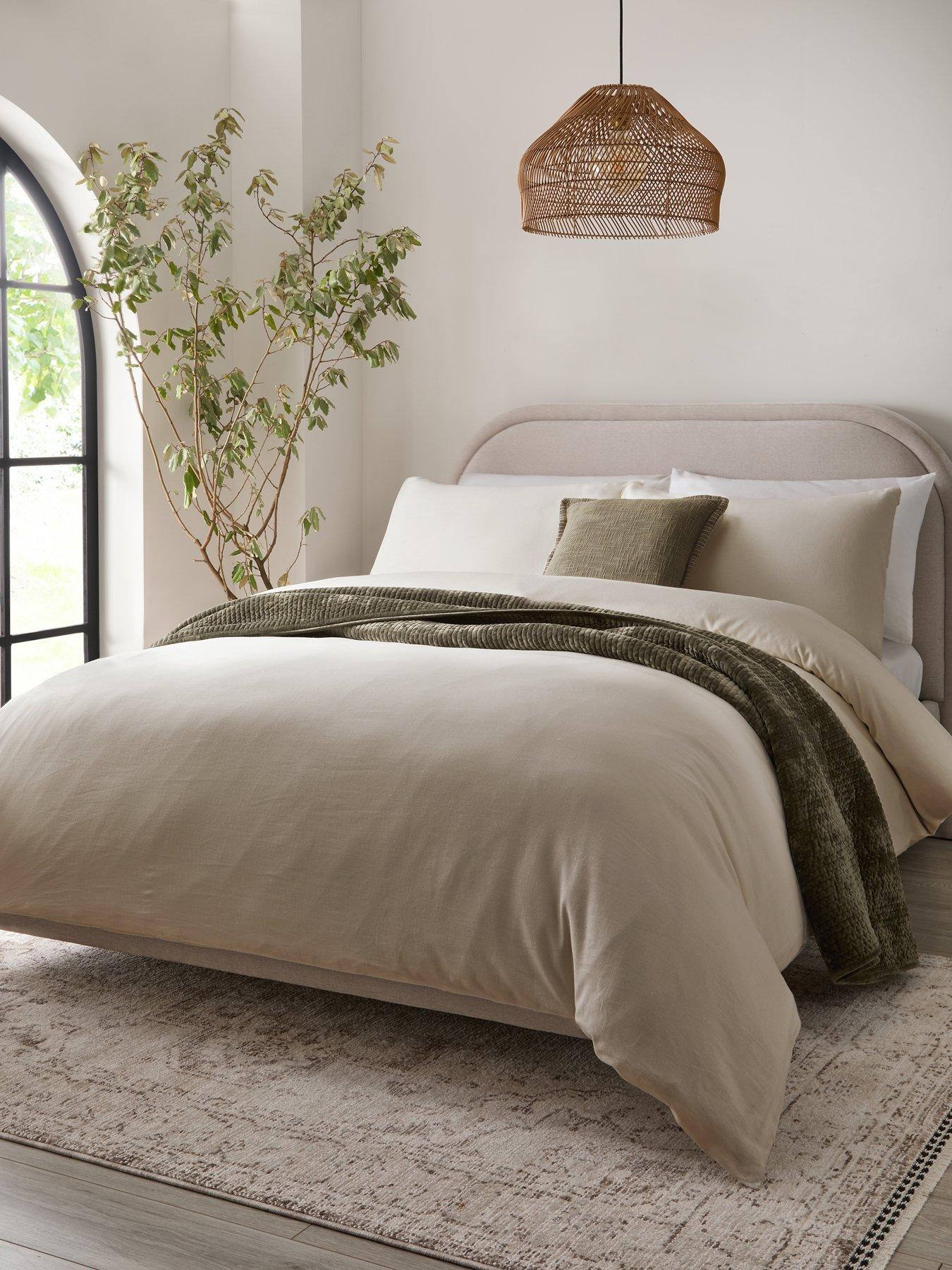 michelle-keegan-home-relaxed-linen-mix-plain-duvet-covernbspset