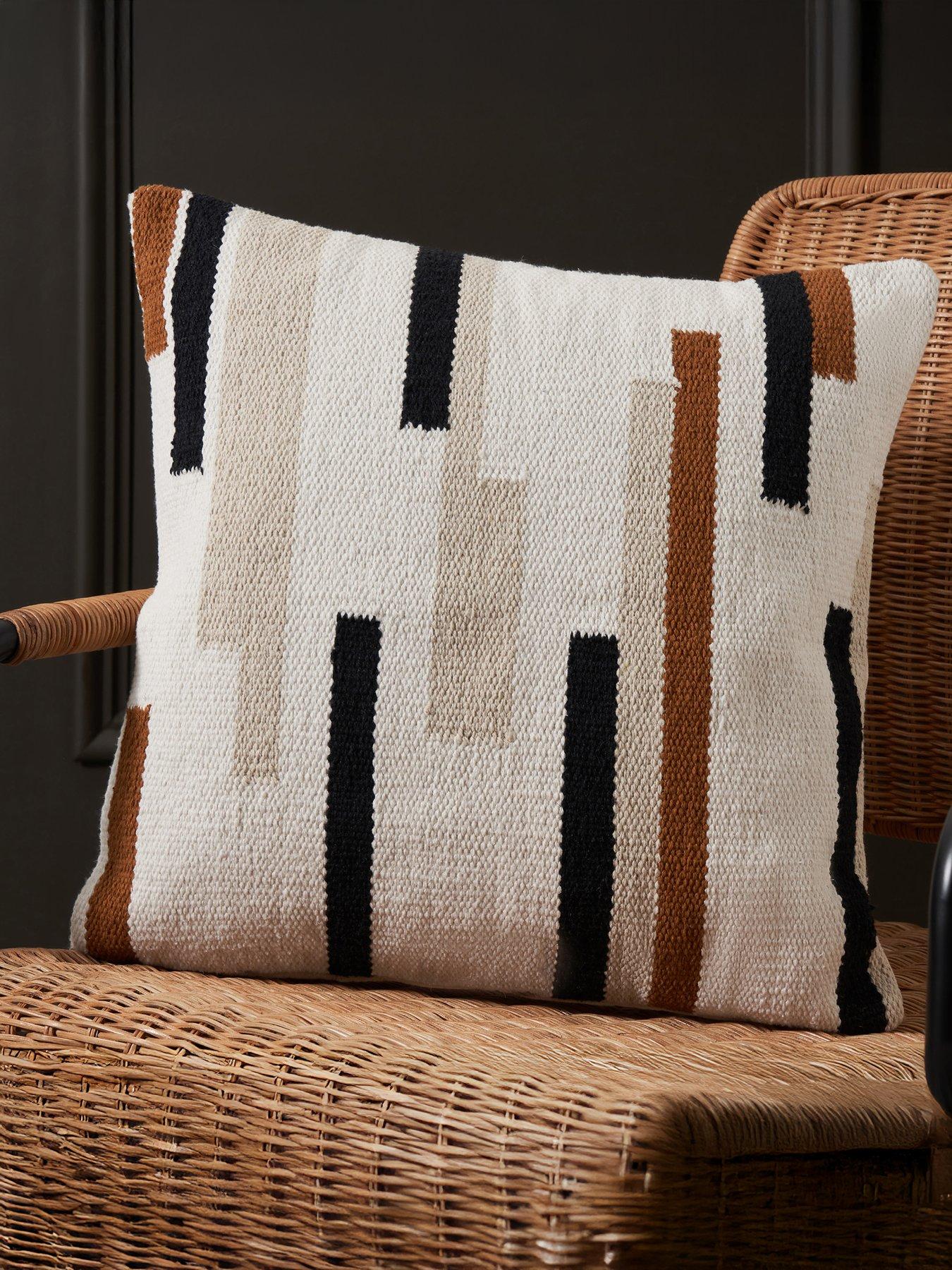 Image 1 of 7 of The Very Collection Woven Stripes Cushion