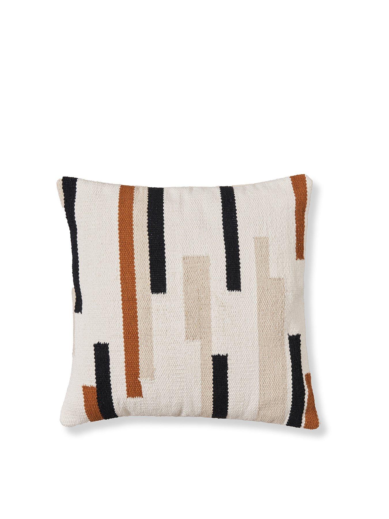Image 2 of 7 of The Very Collection Woven Stripes Cushion