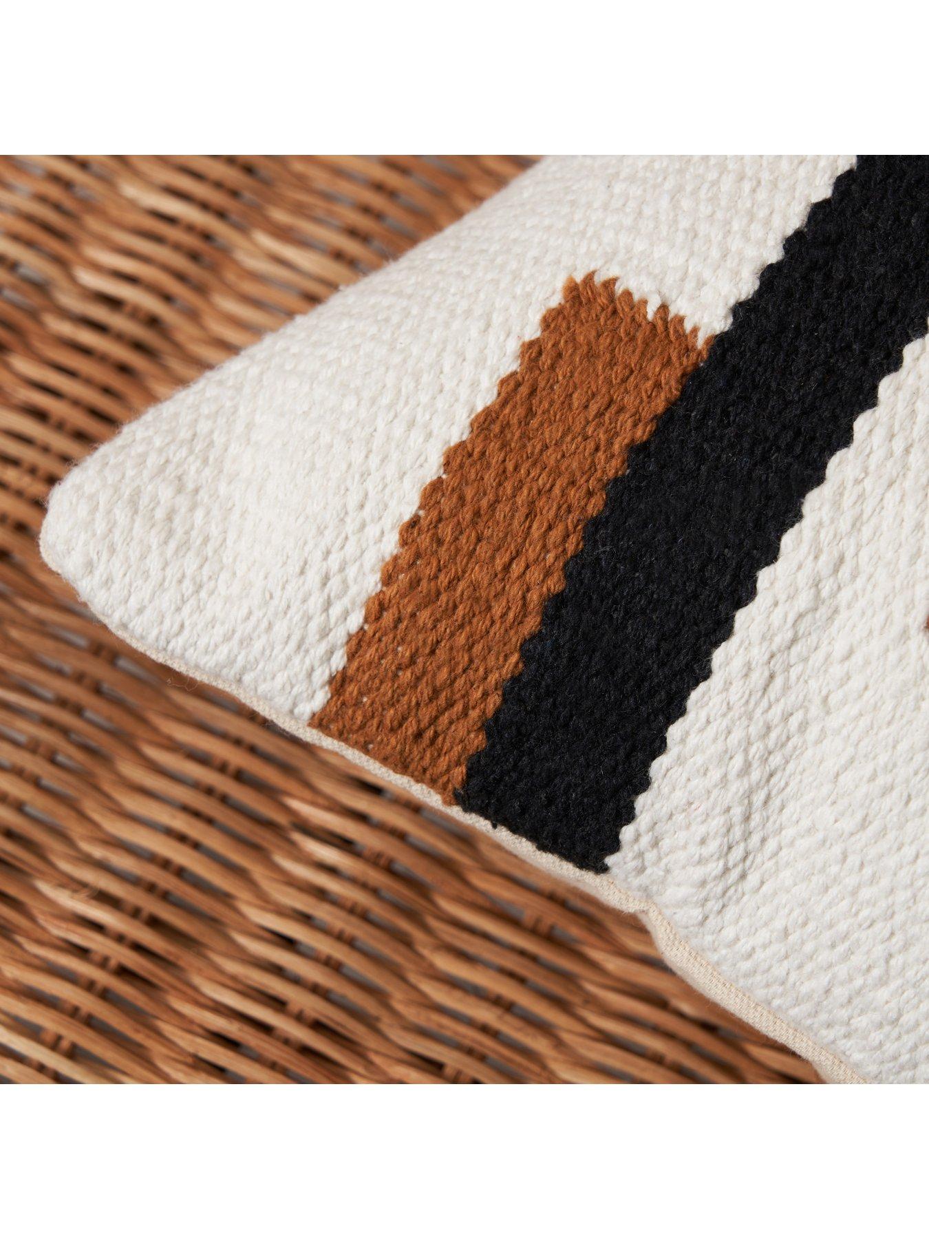 Image 4 of 7 of The Very Collection Woven Stripes Cushion