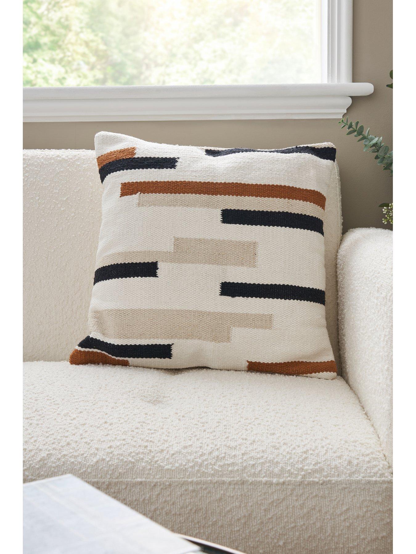 Image 6 of 7 of The Very Collection Woven Stripes Cushion