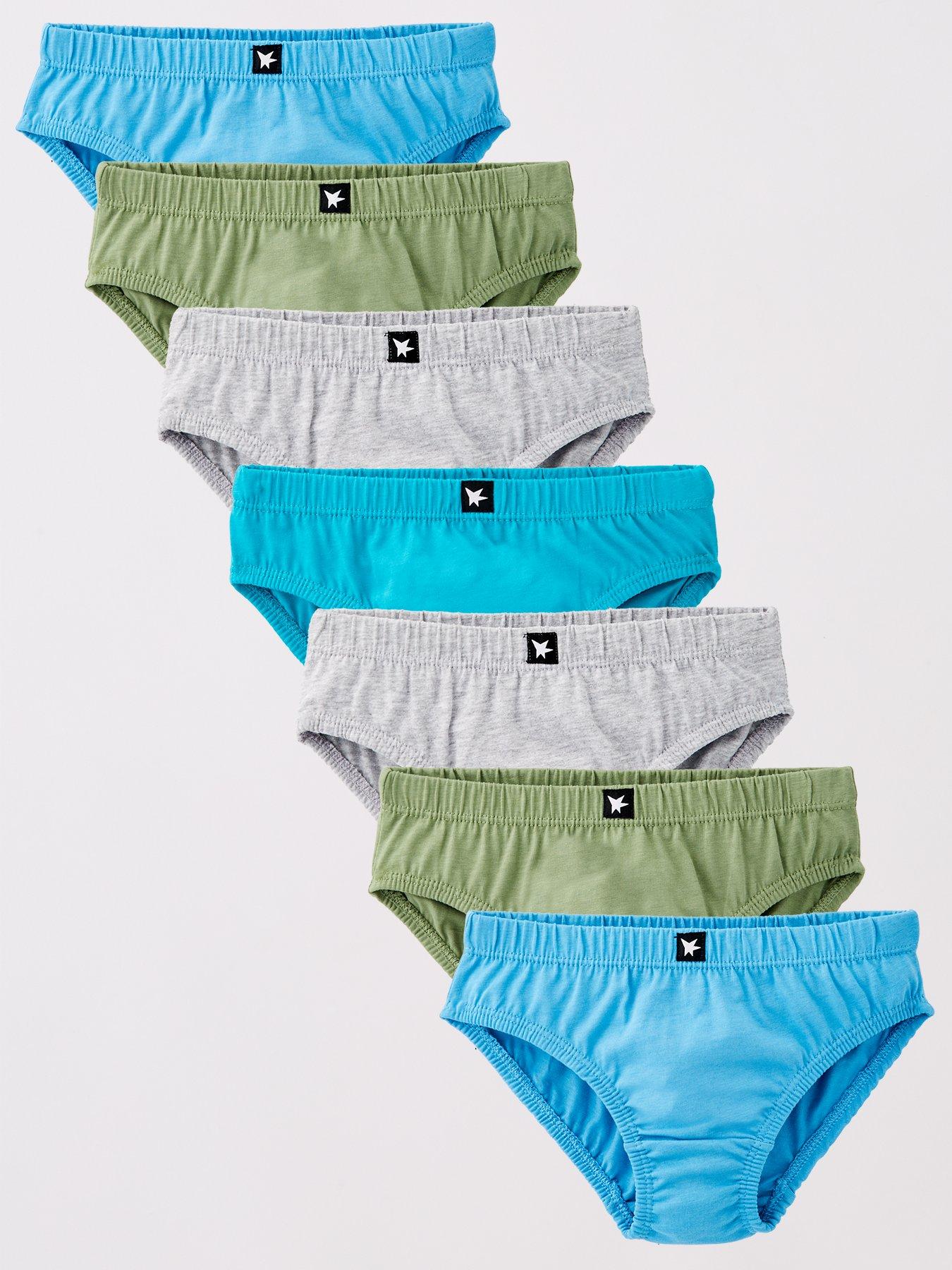 Mini V by Very 7 Pack Solid Briefs - Multi