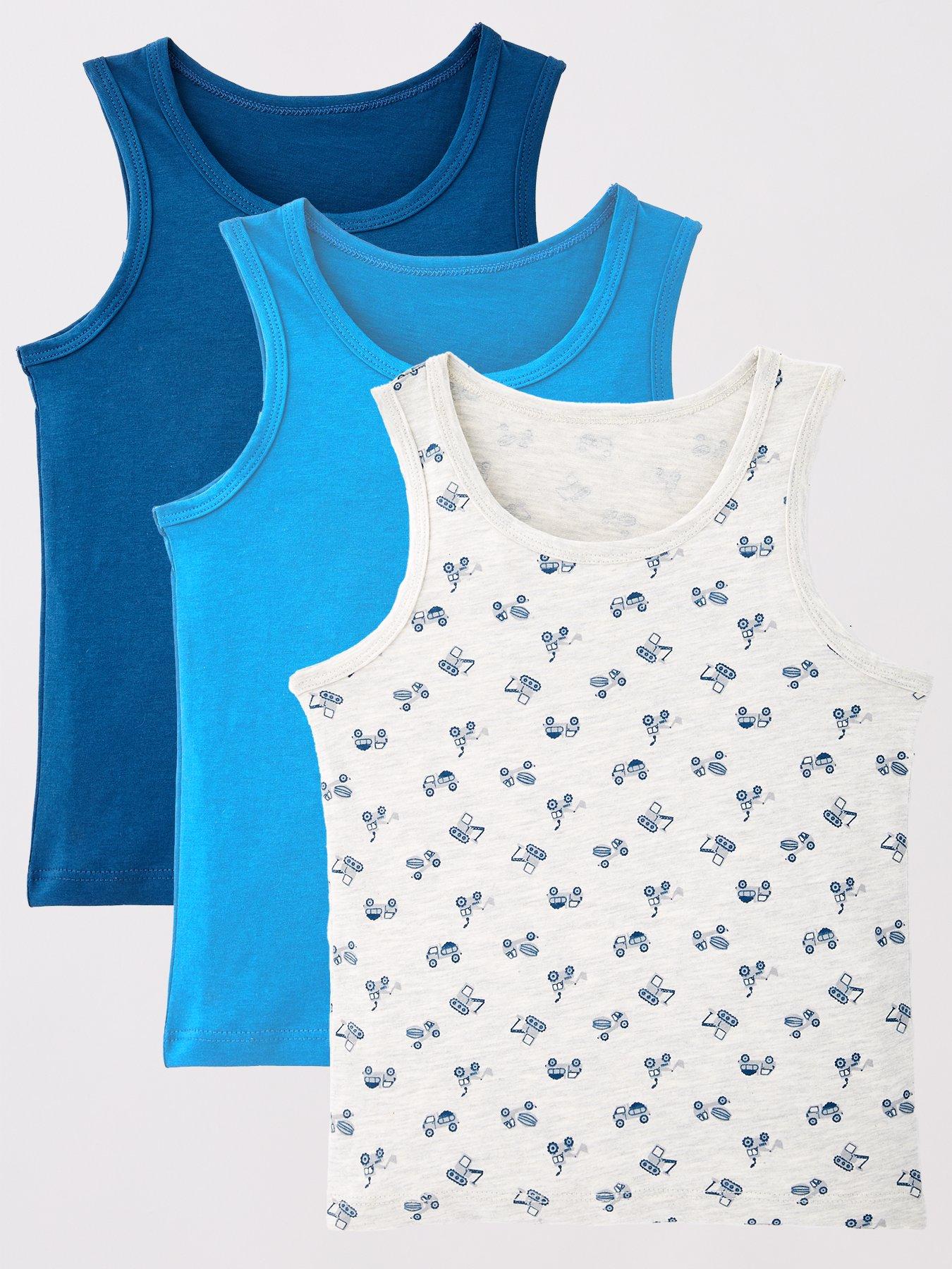 Mini V by Very Boys 3 Pack Vest - Multi