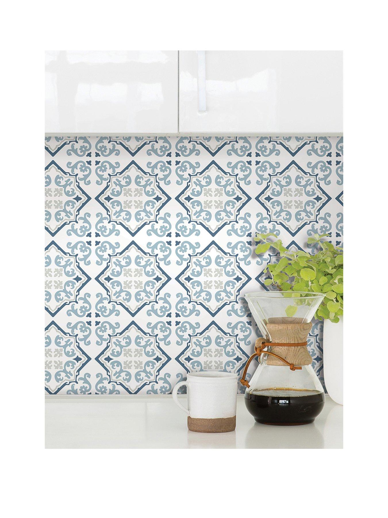 InHome Wallpops Pack of 12 Alina Peel and Stick Wall Tiles