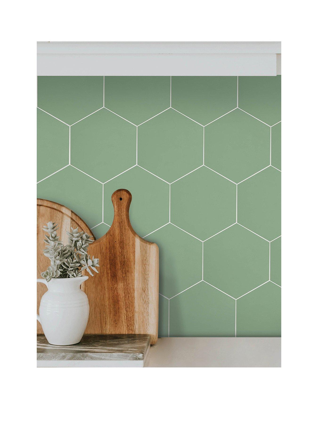 inhome-hexagon-green-peel-stick-luxury-wall-tiles