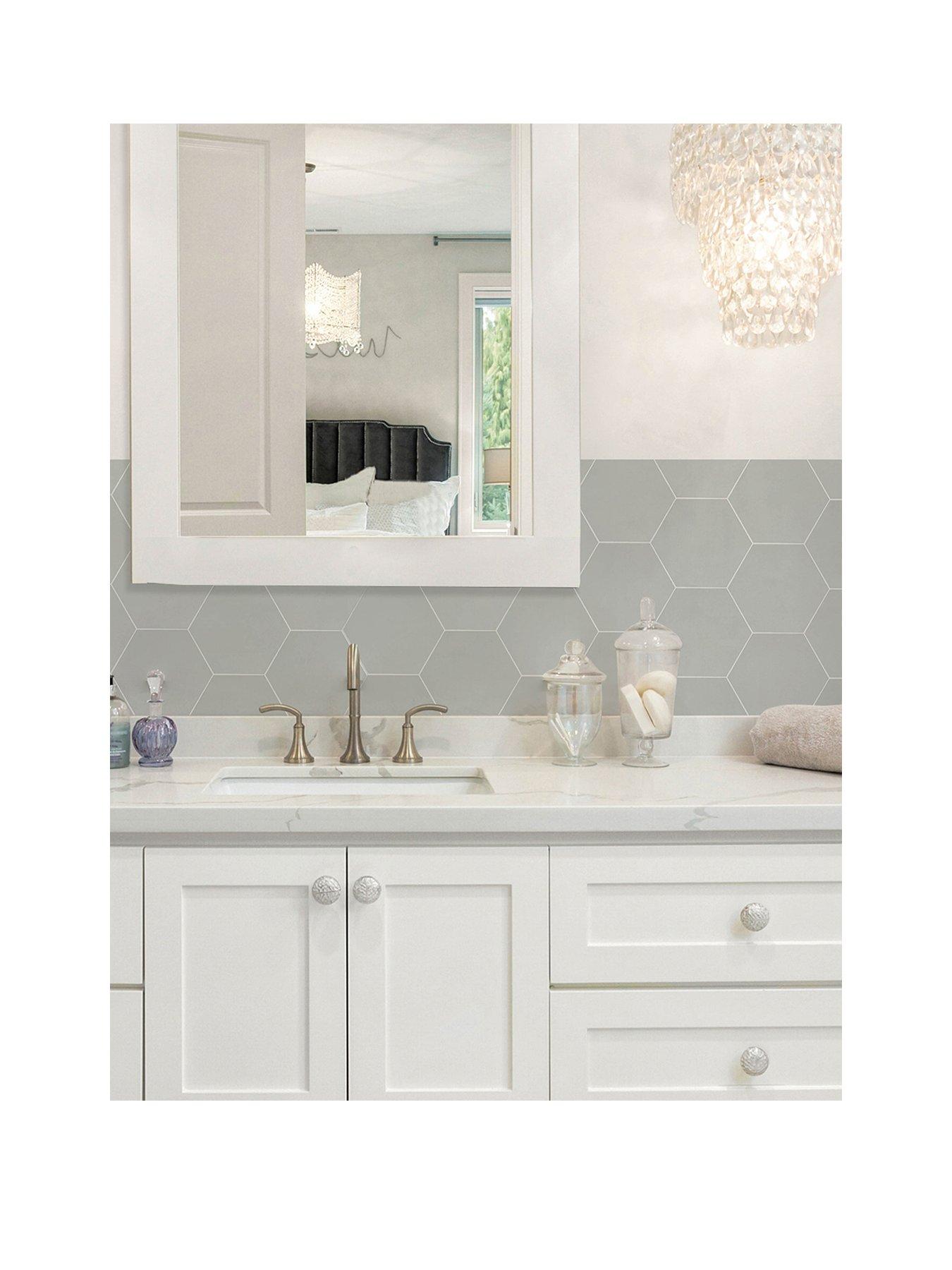 inhome-hexagon-grey-peel-stick-luxury-wall-tiles