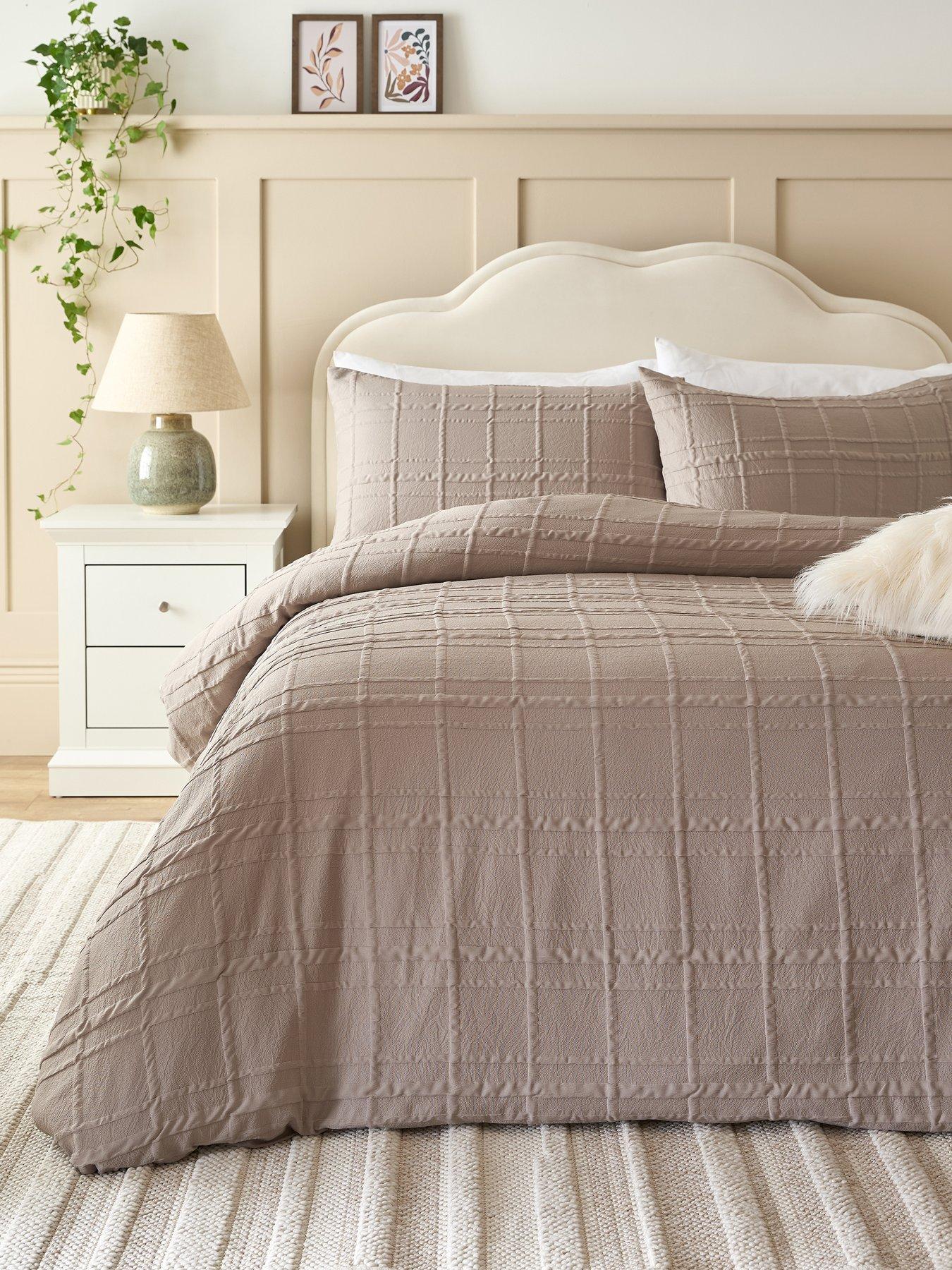 very-home-country-check-jacquard-duvet-covernbspset