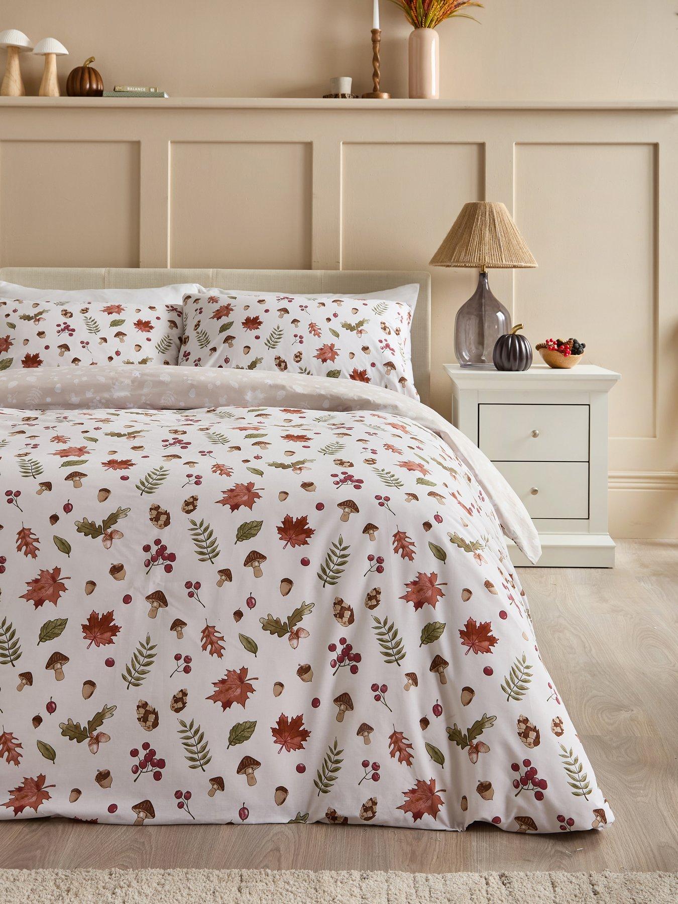 Image 1 of 5 of Very Home Autumn Foliage Print Duvet Cover&nbsp;Set