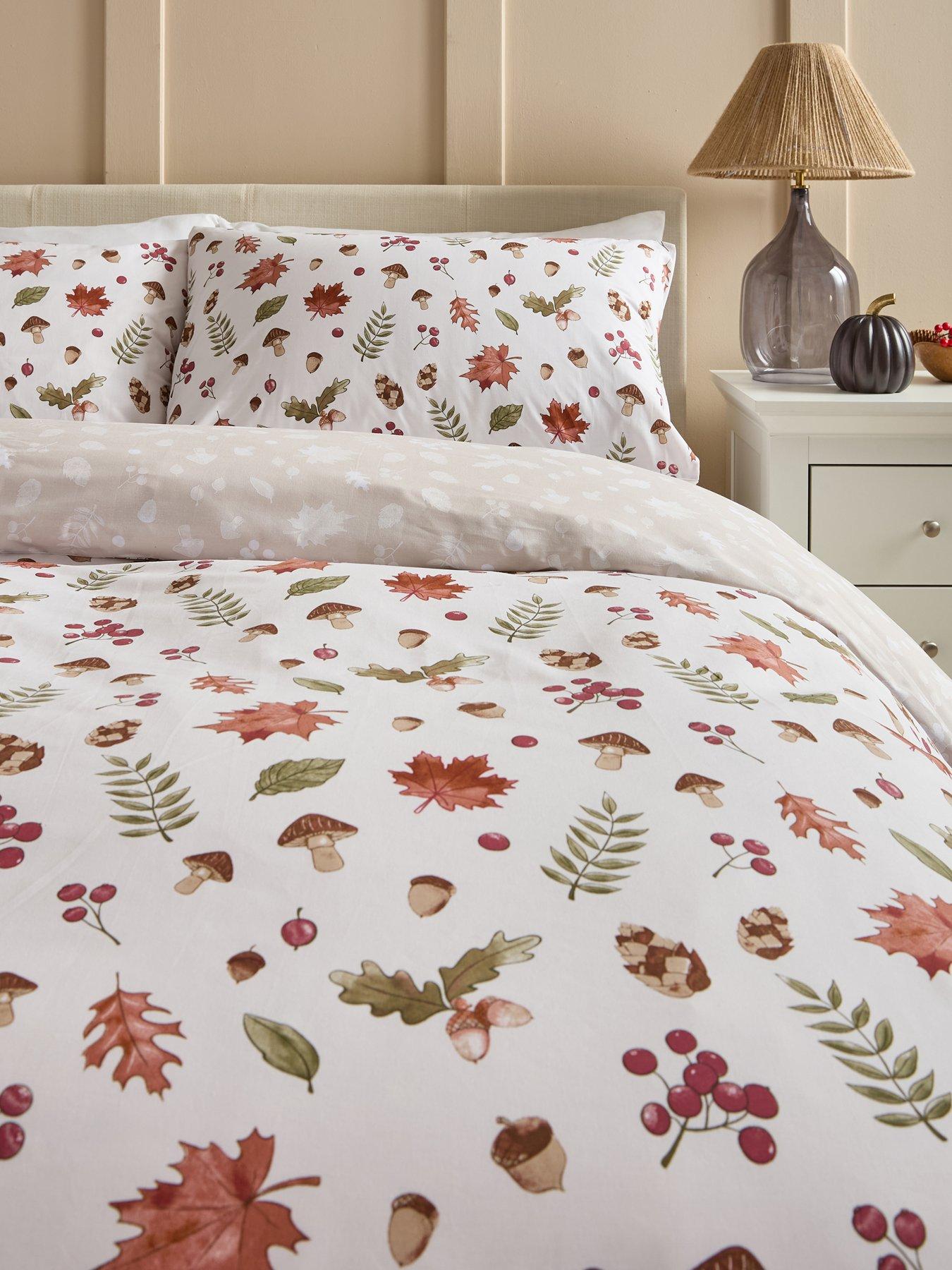 Image 3 of 5 of Very Home Autumn Foliage Print Duvet Cover&nbsp;Set