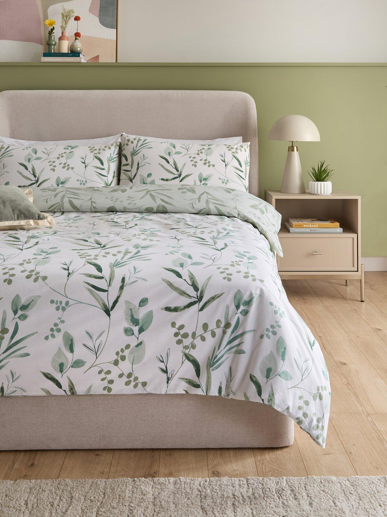 Very Home Botanical Leaf Print Duvet Cover Set