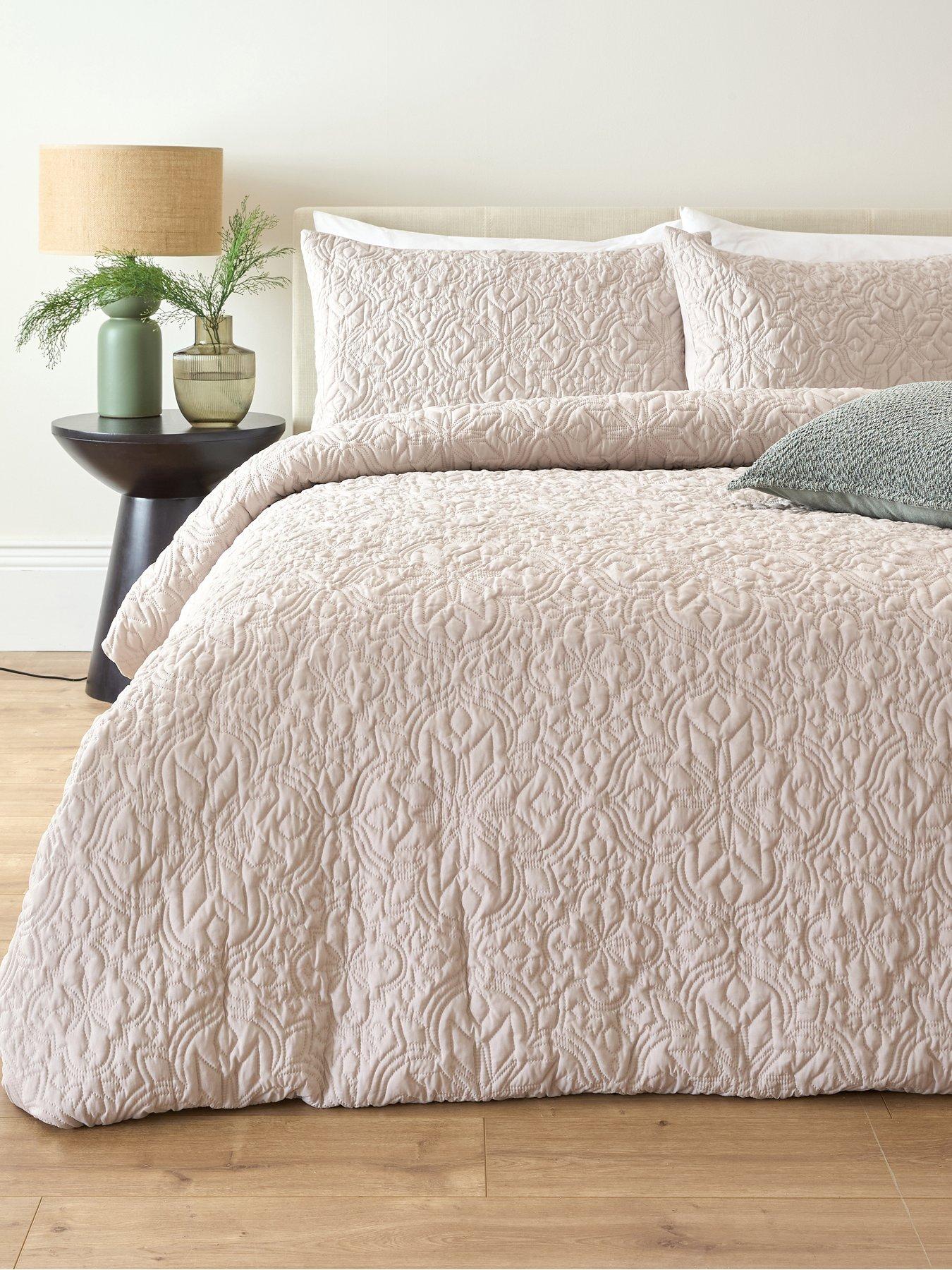 Image 1 of 5 of The Very Collection Retreat Pinsonic Duvet Cover Set - Natural