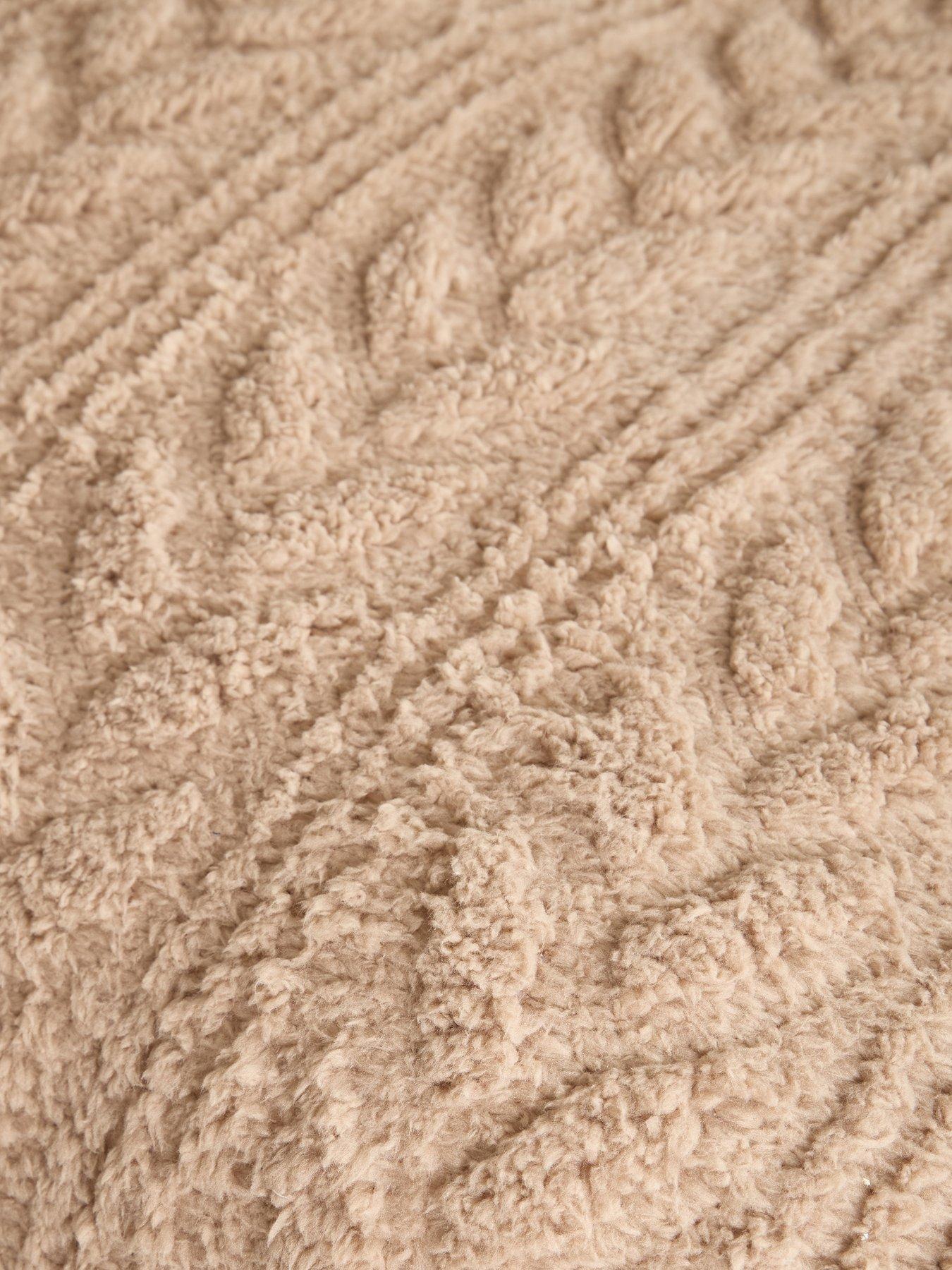 Image 4 of 5 of The Very Collection Cosy Cable Knit Fleece Duvet Cover Set
