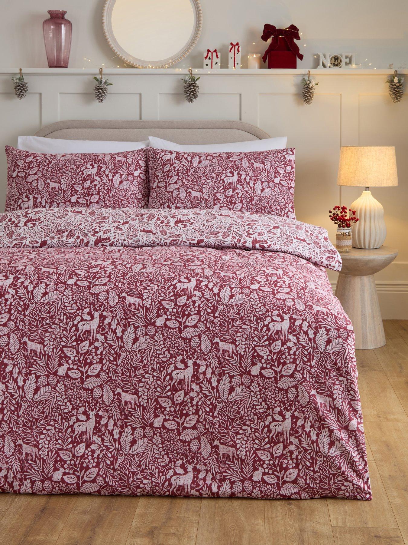 Very Home Brushed Cotton Winter Woodland Duvet Cover Set