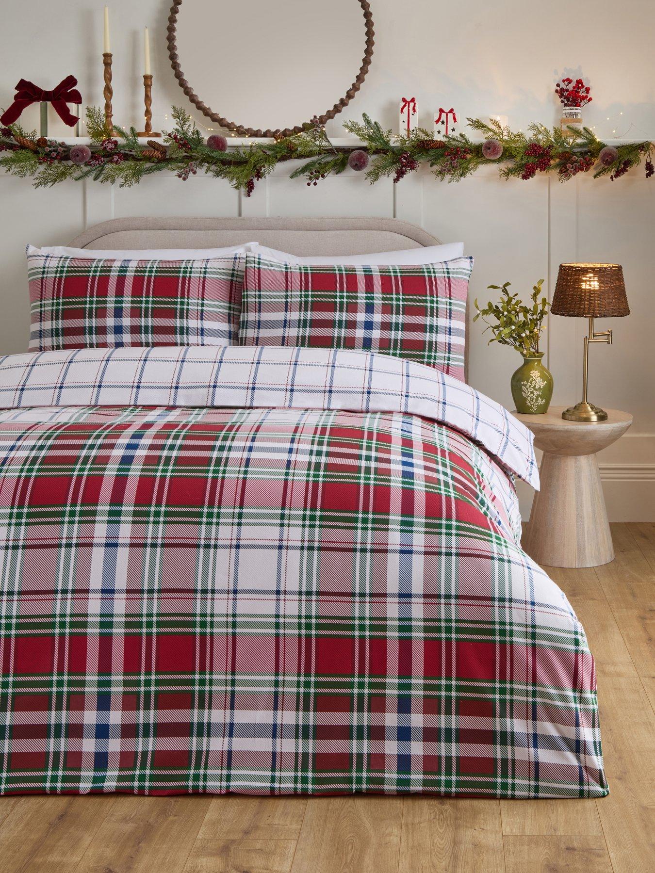 Very Home Brushed Cotton Check Duvet Cover Set