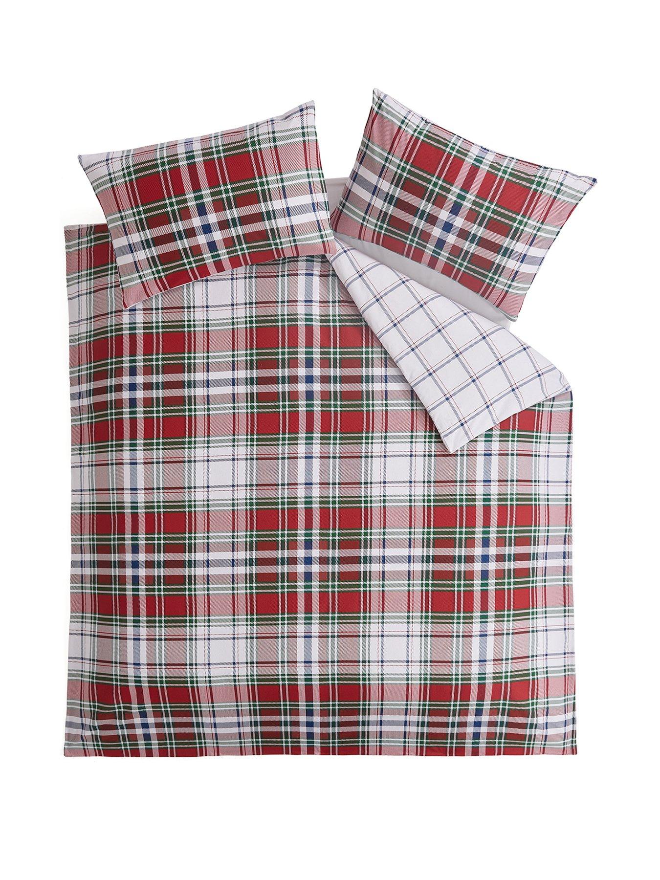 the-very-collection-brushed-cotton-check-duvet-covernbspsetstillFront