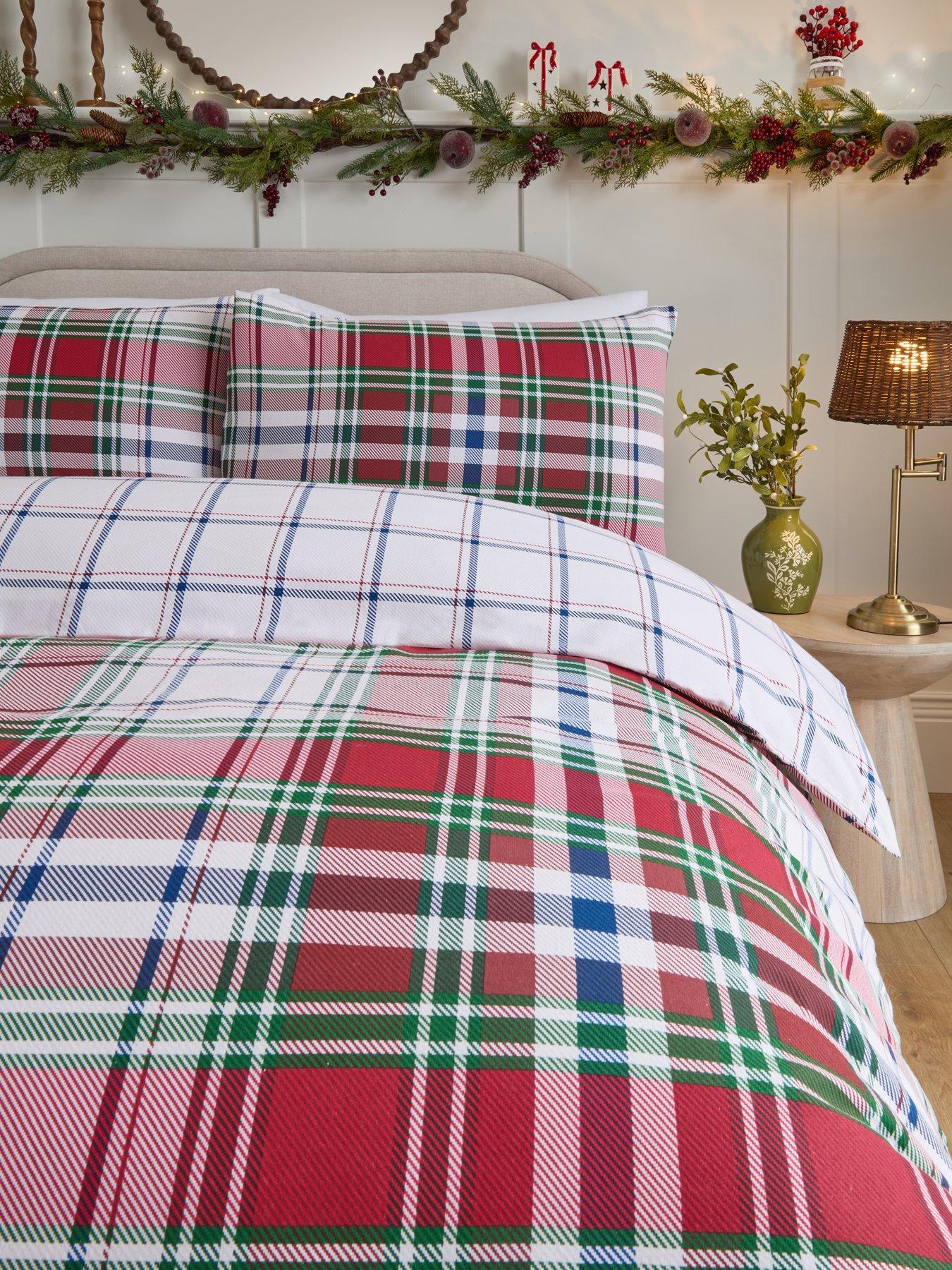the-very-collection-brushed-cotton-check-duvet-covernbspsetback