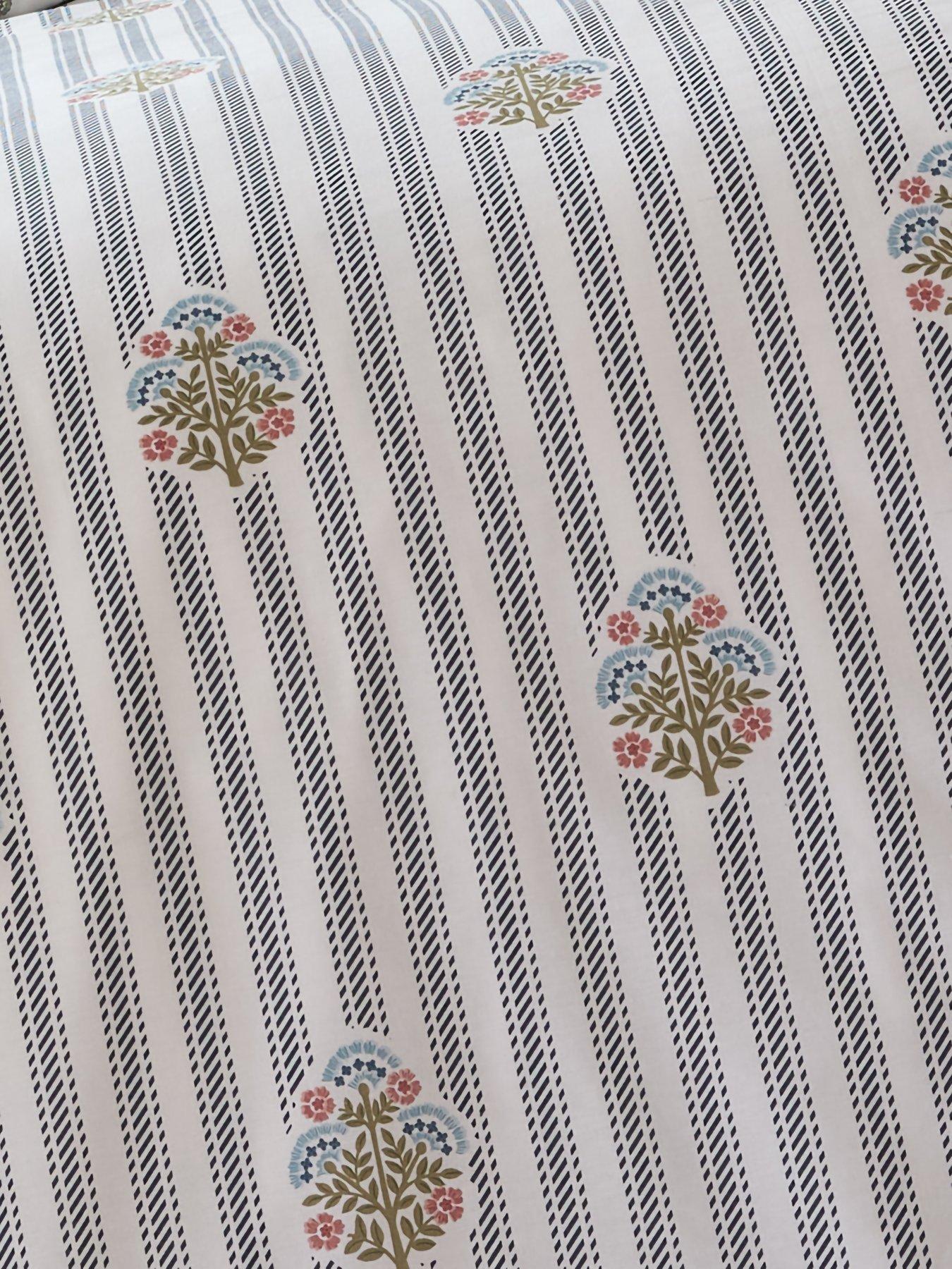 Image 5 of 5 of Very Home Country Stripe And Floral Print Duvet Cover&nbsp;Set