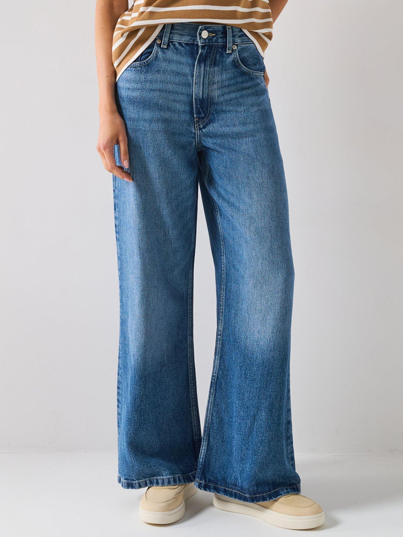 Tommy Hilfiger Lana High Rise Wide Leg Jeans  - Blue