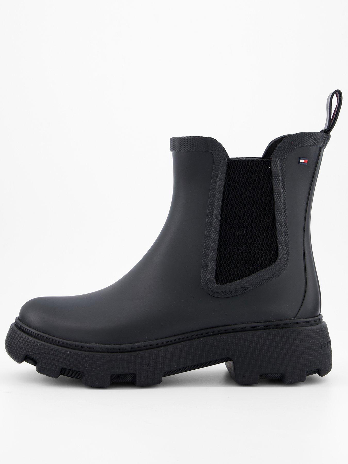 Tommy Hilfiger Rubber Logo Rainboot - Black